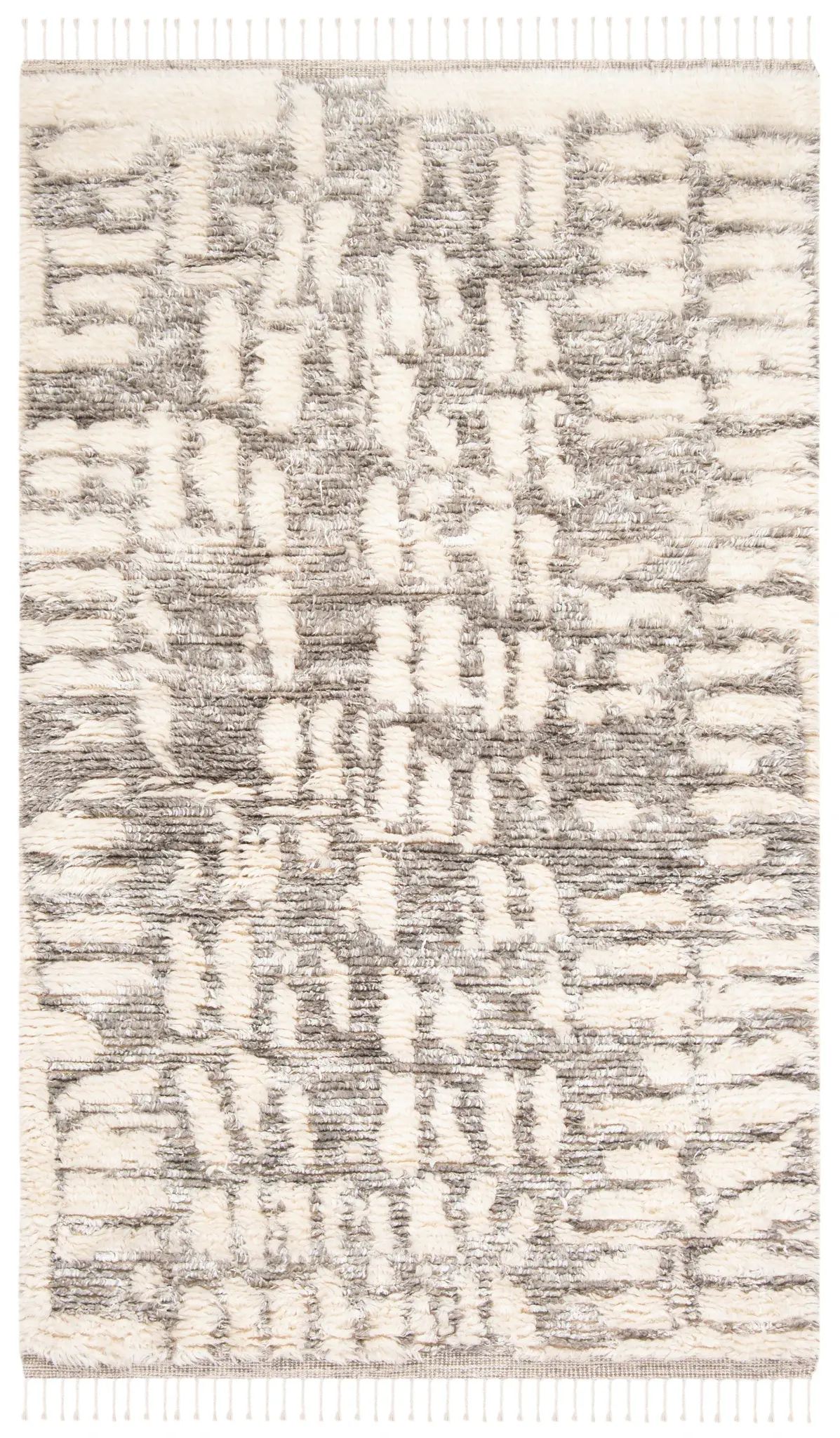 Manhattan Textured Block Hand-Knotted Wool Rug