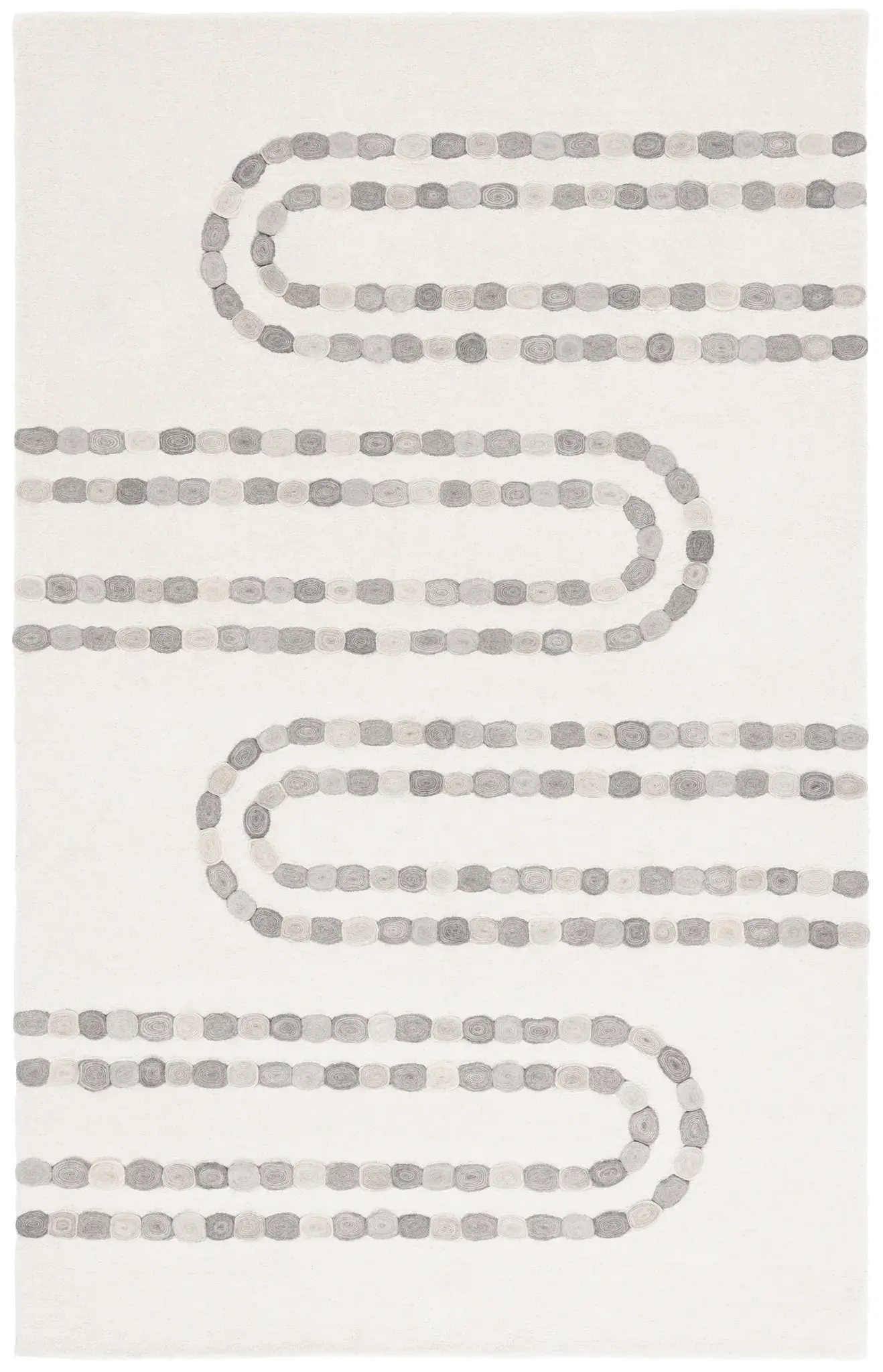 Manhattan Beaded Loop Hand-Tufted Wool Rug