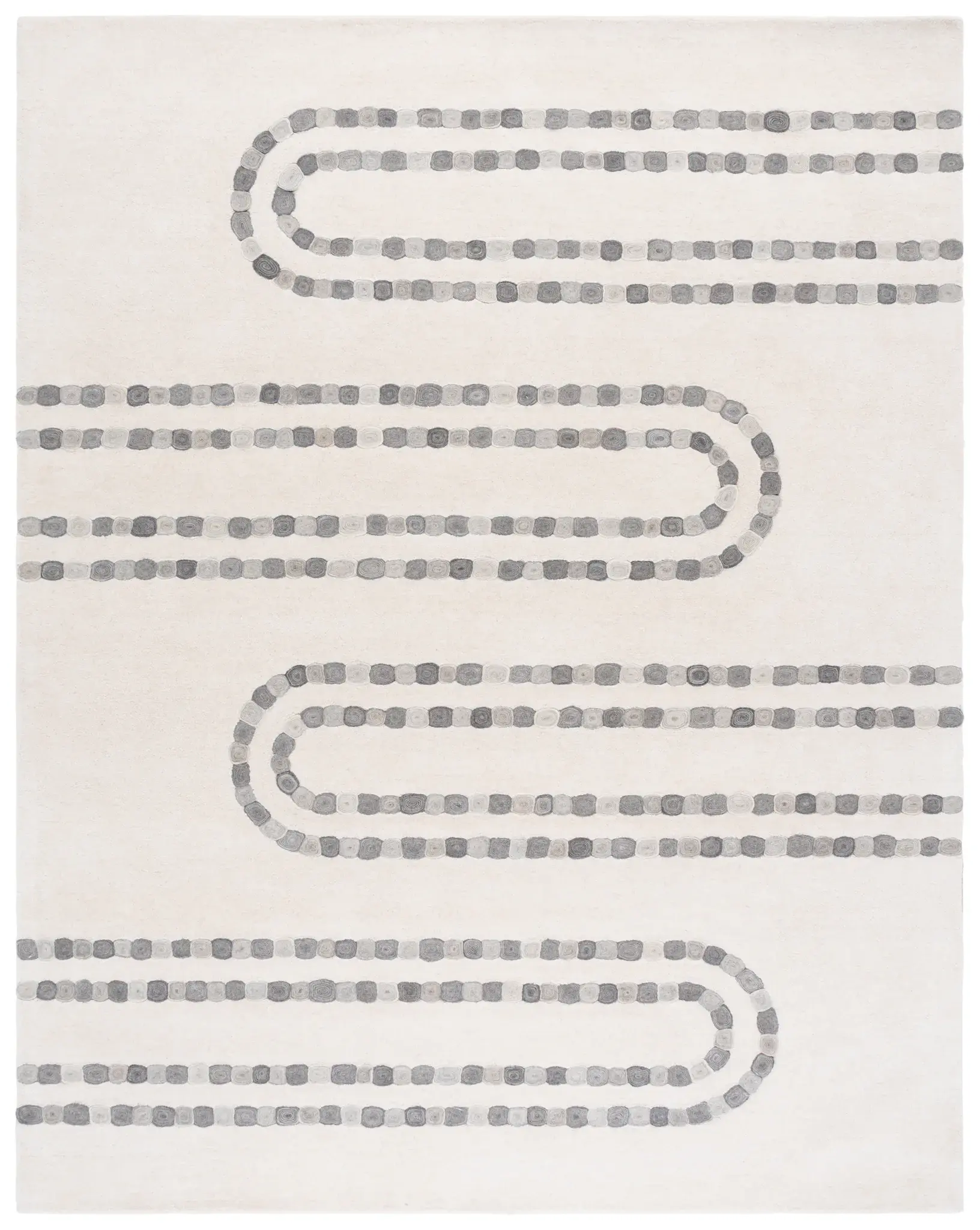 Manhattan Beaded Loop Hand-Tufted Wool Rug