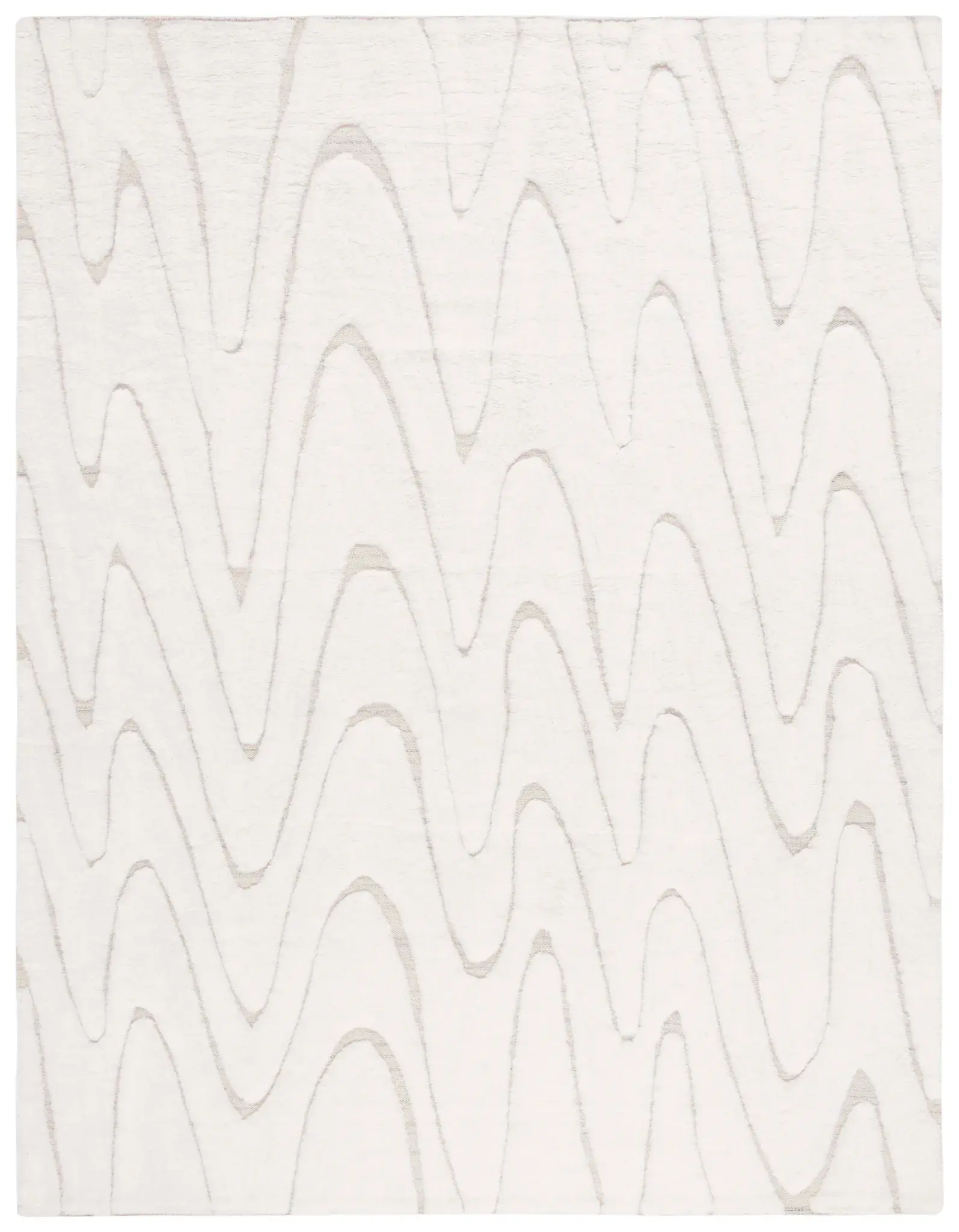 Manhattan Wave Hand-Woven Wool Rug
