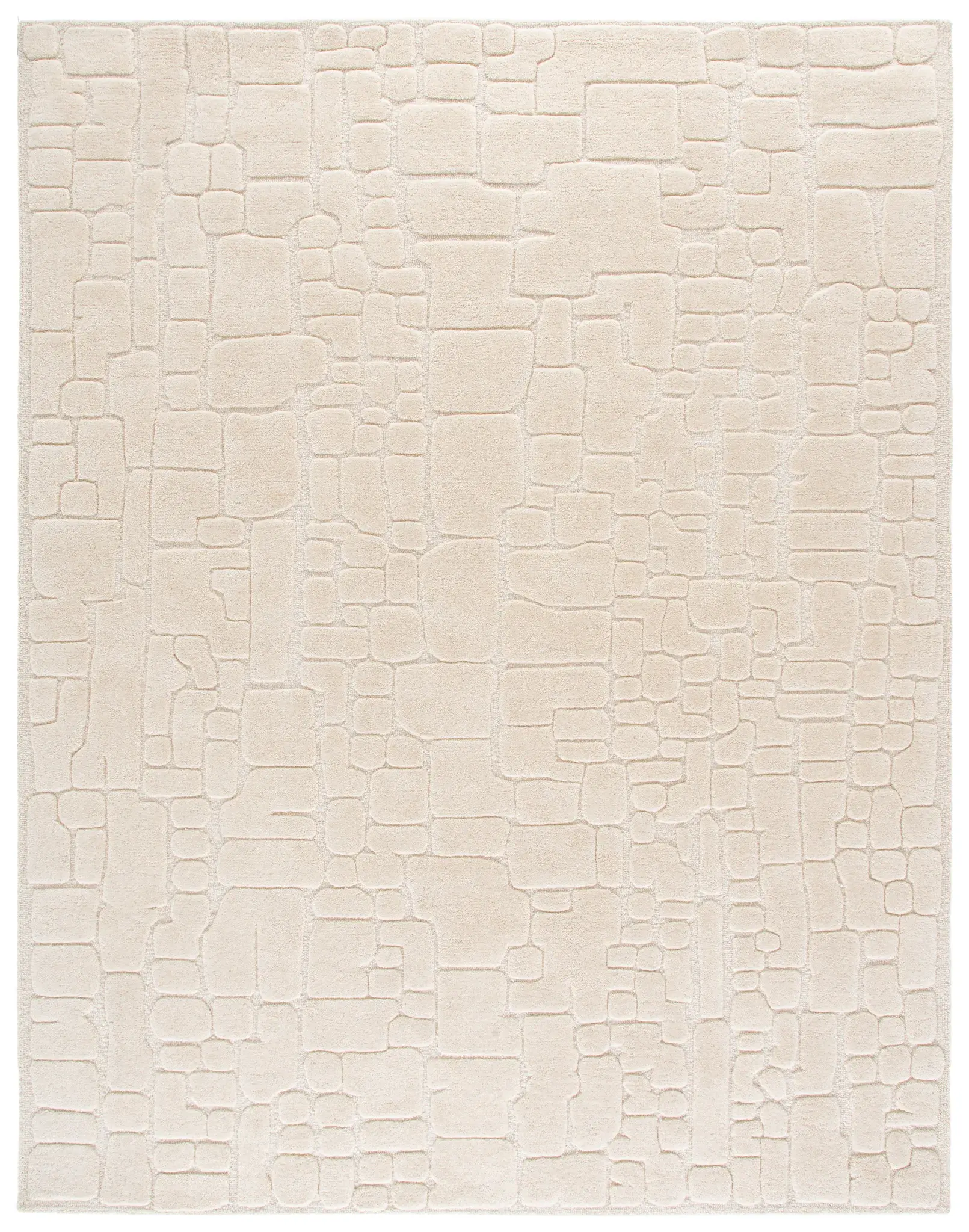 Manhattan Modern Cobblestone Hand-Tufted Wool Rug