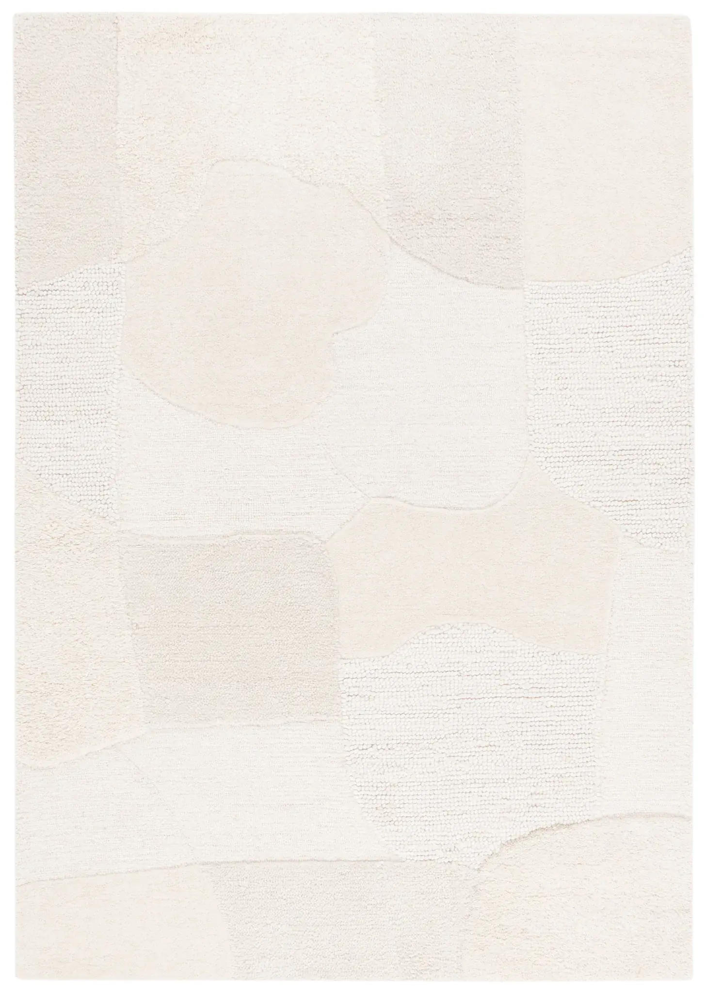 Manhattan Abstract Blocks Hand-Tufted Wool Rug