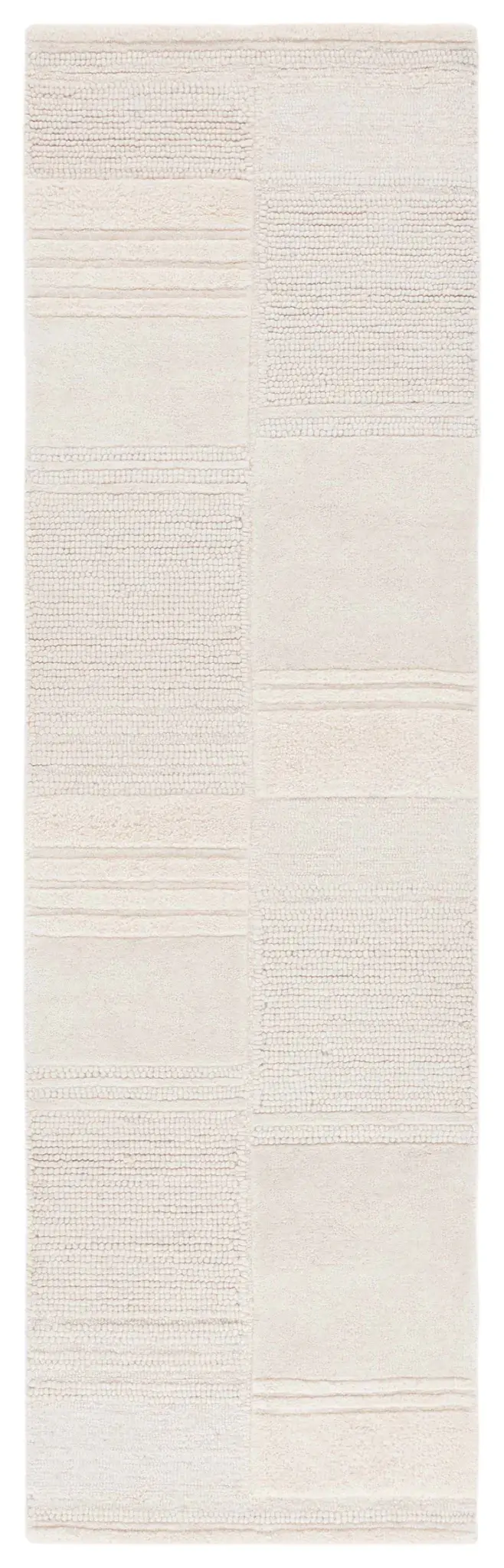 Manhattan Textured Grid Hand-Tufted Wool Rug
