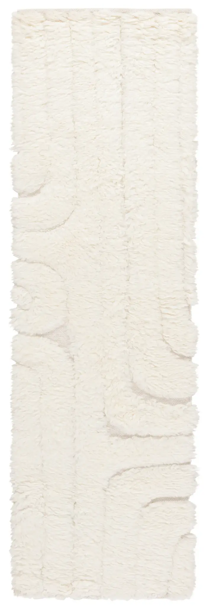 Manhattan Concentric Arcs Shag Wool Rug