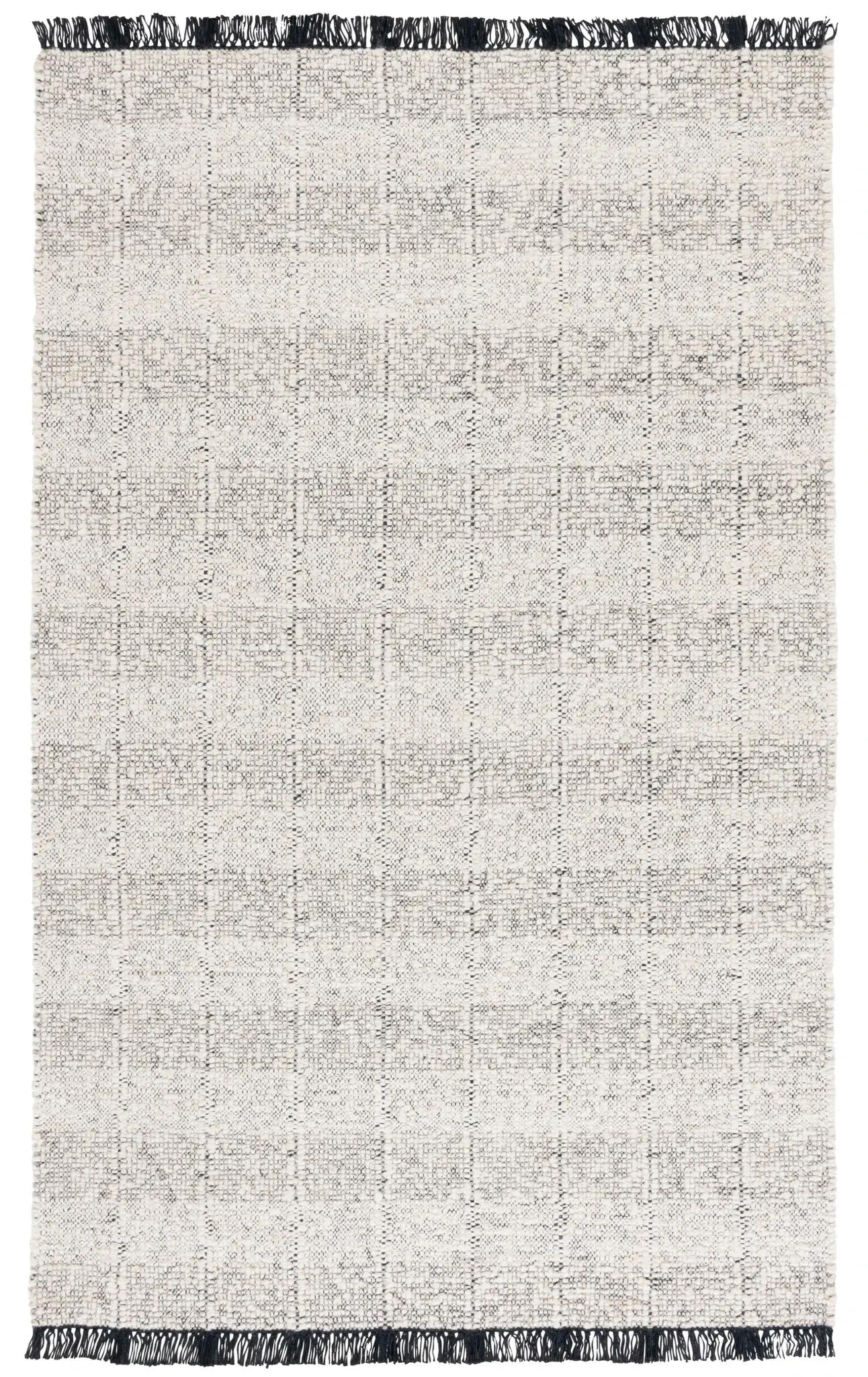 Manhattan Grid Hand-Woven Wool Rug