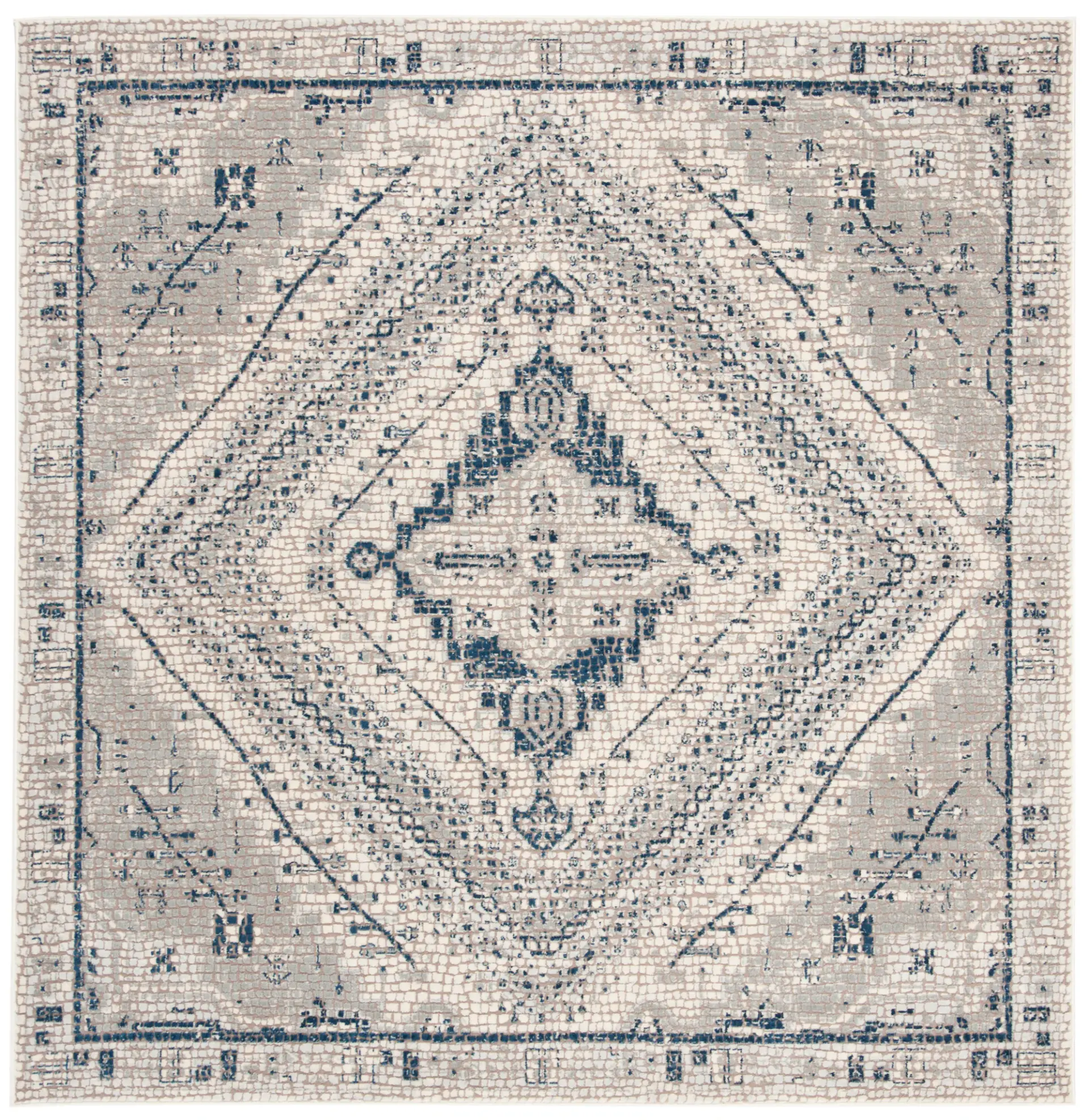 Marseille Diamond Medallion Rug