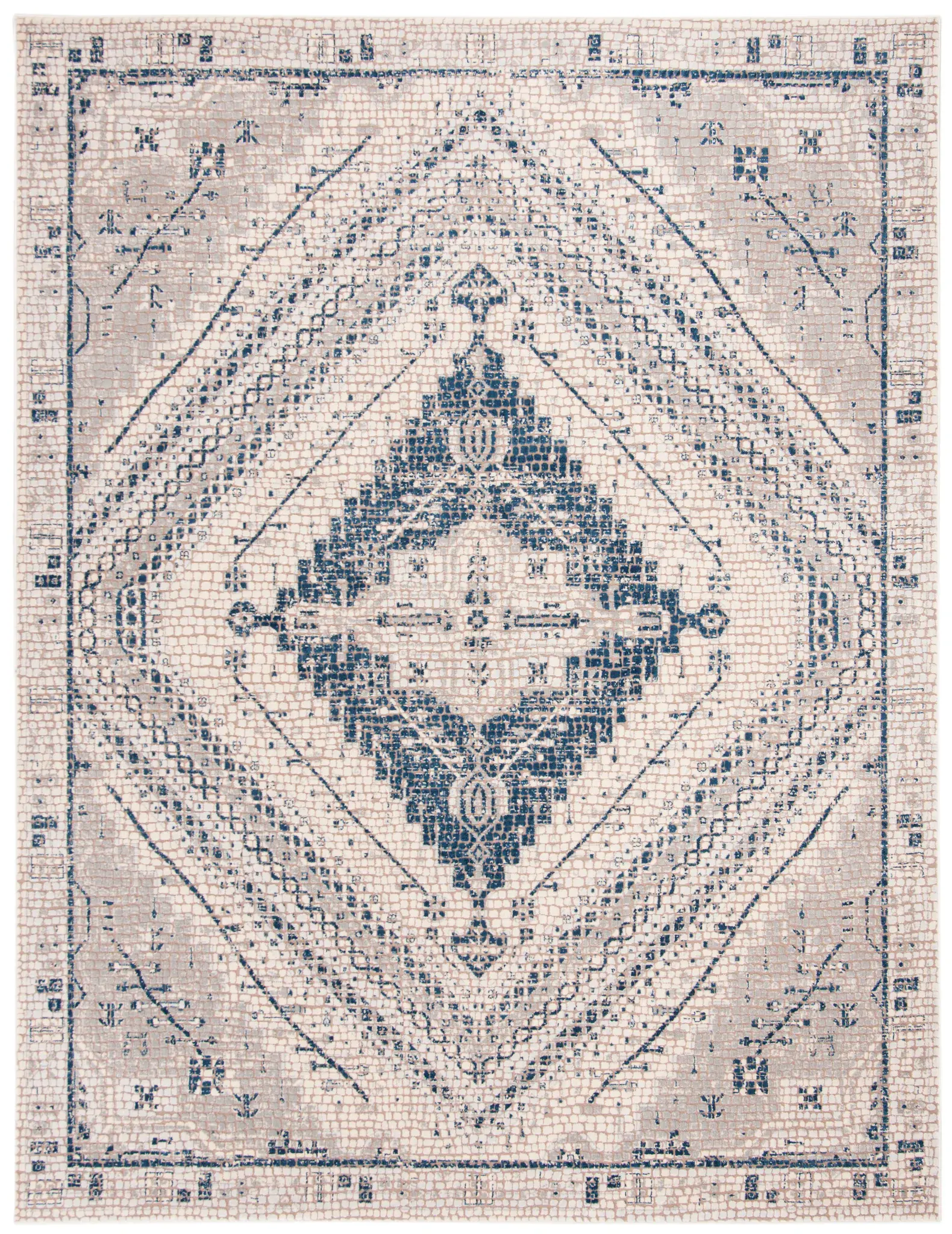 Marseille Diamond Medallion Rug