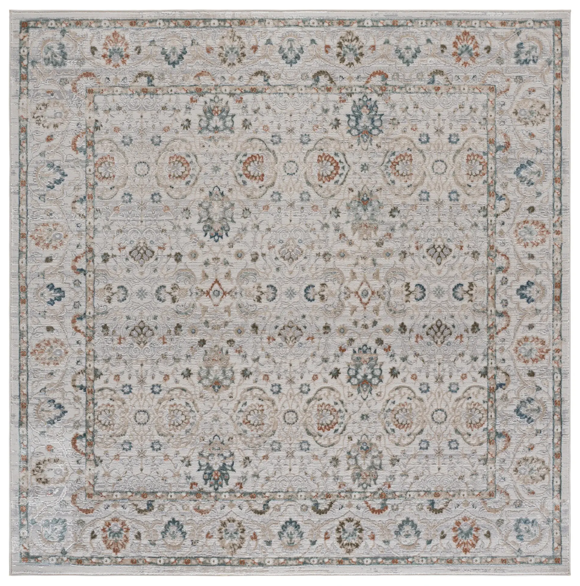 Maven Antiquity Floral Bordered Rug