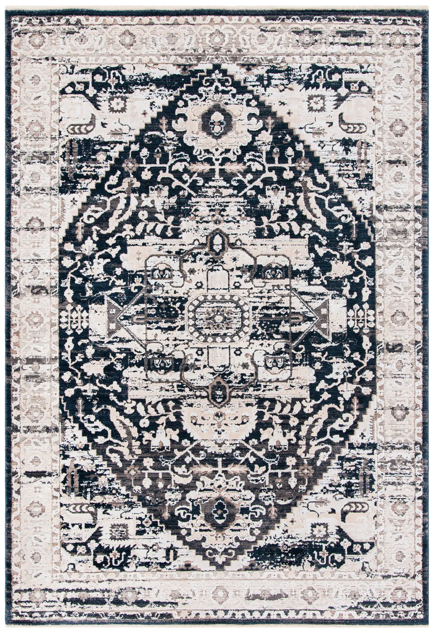 Mayflower Distressed Medallion Rug