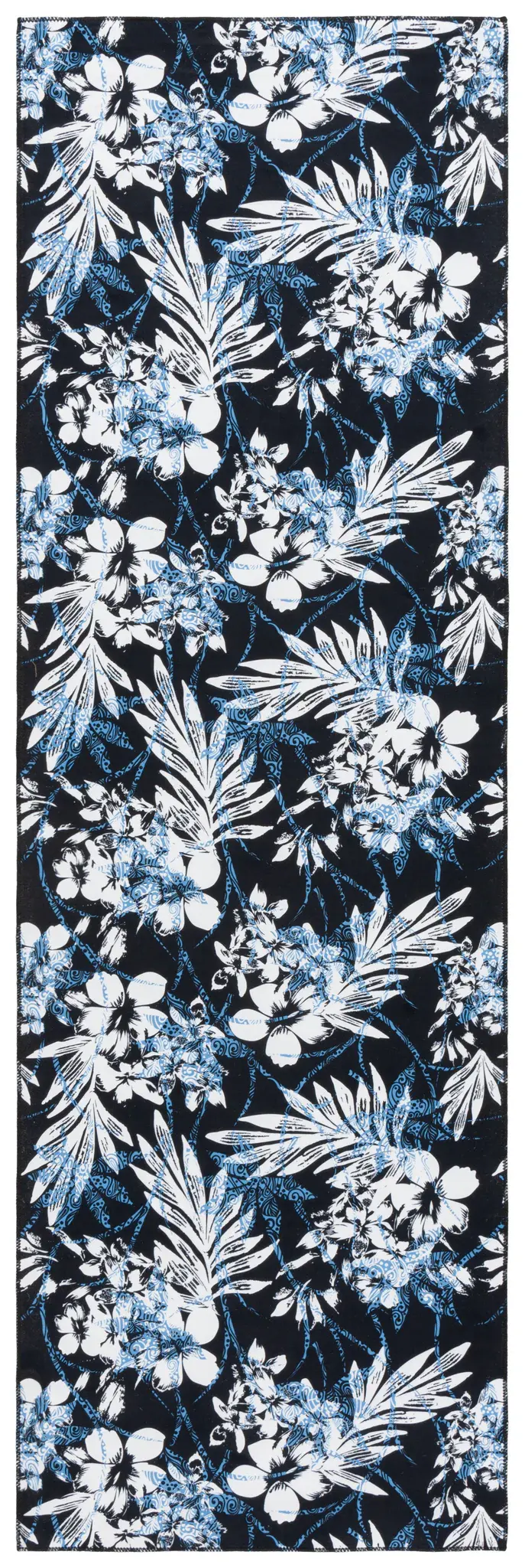 Malibu Tropical Floral Washable Rug