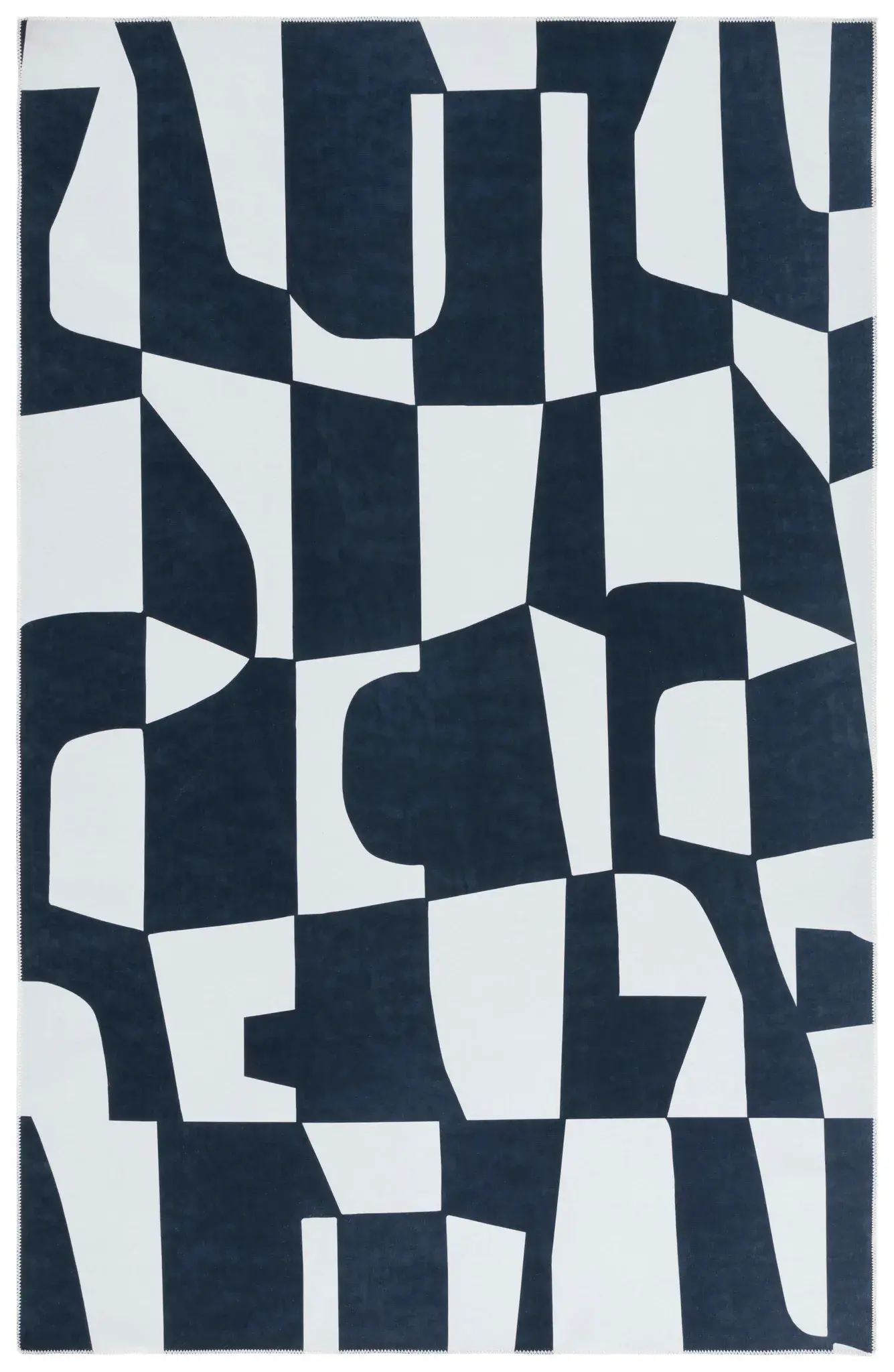 Malibu Abstract Shapes Washable Rug