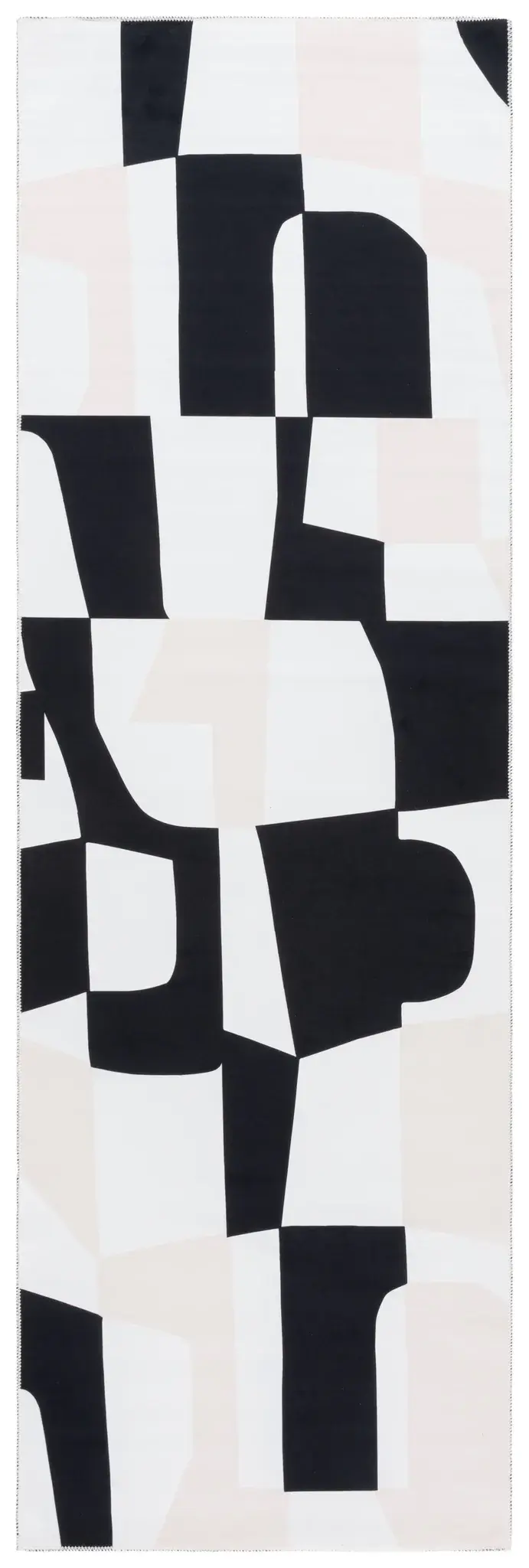 Malibu Abstract Shapes Washable Rug