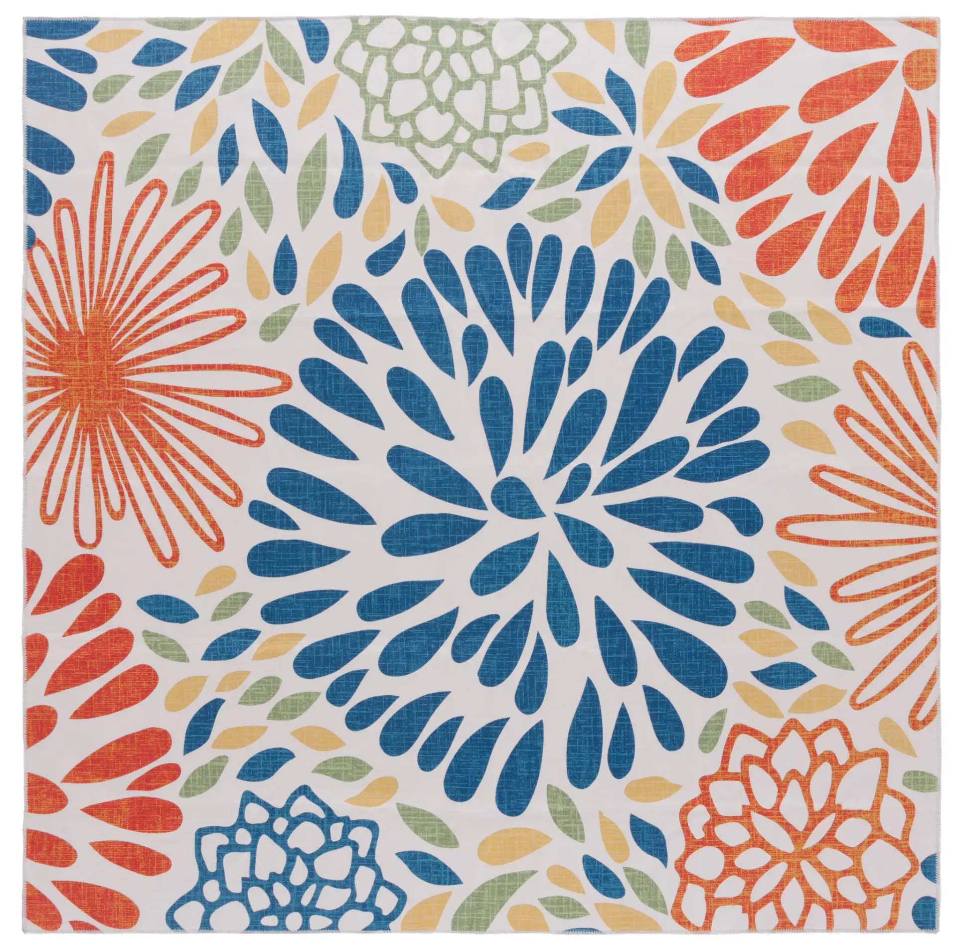 Malibu Floral Bloom Washable Rug
