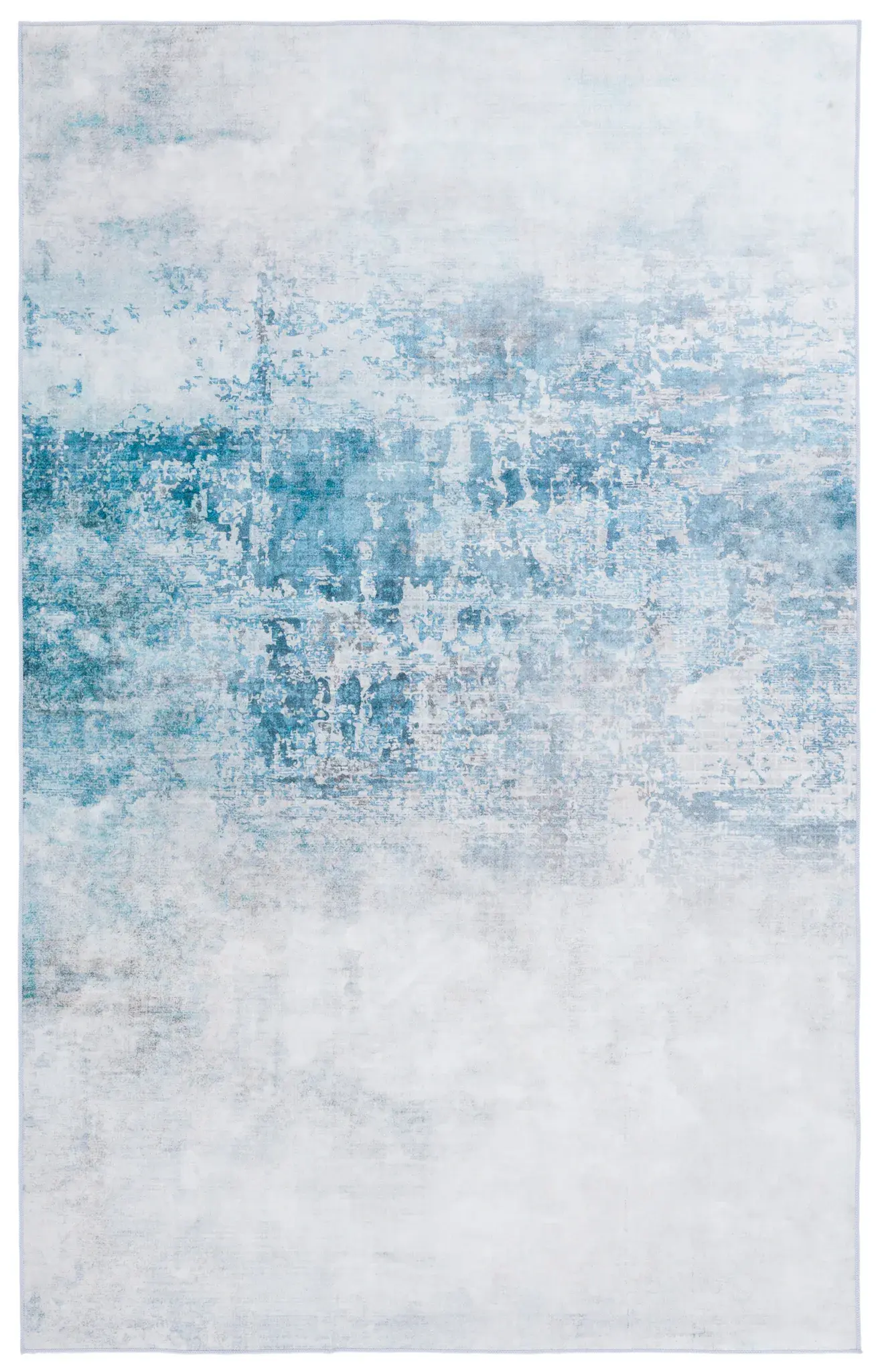 Malibu Horizon Abstract Washable Rug