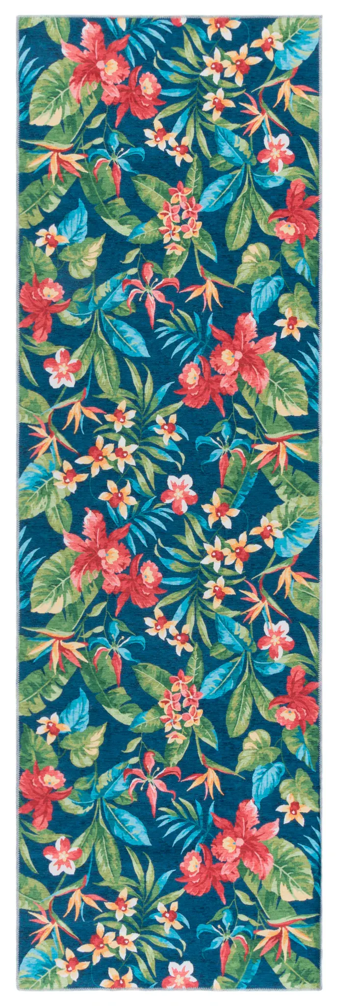 Malibu Tropical Botanical Washable Rug