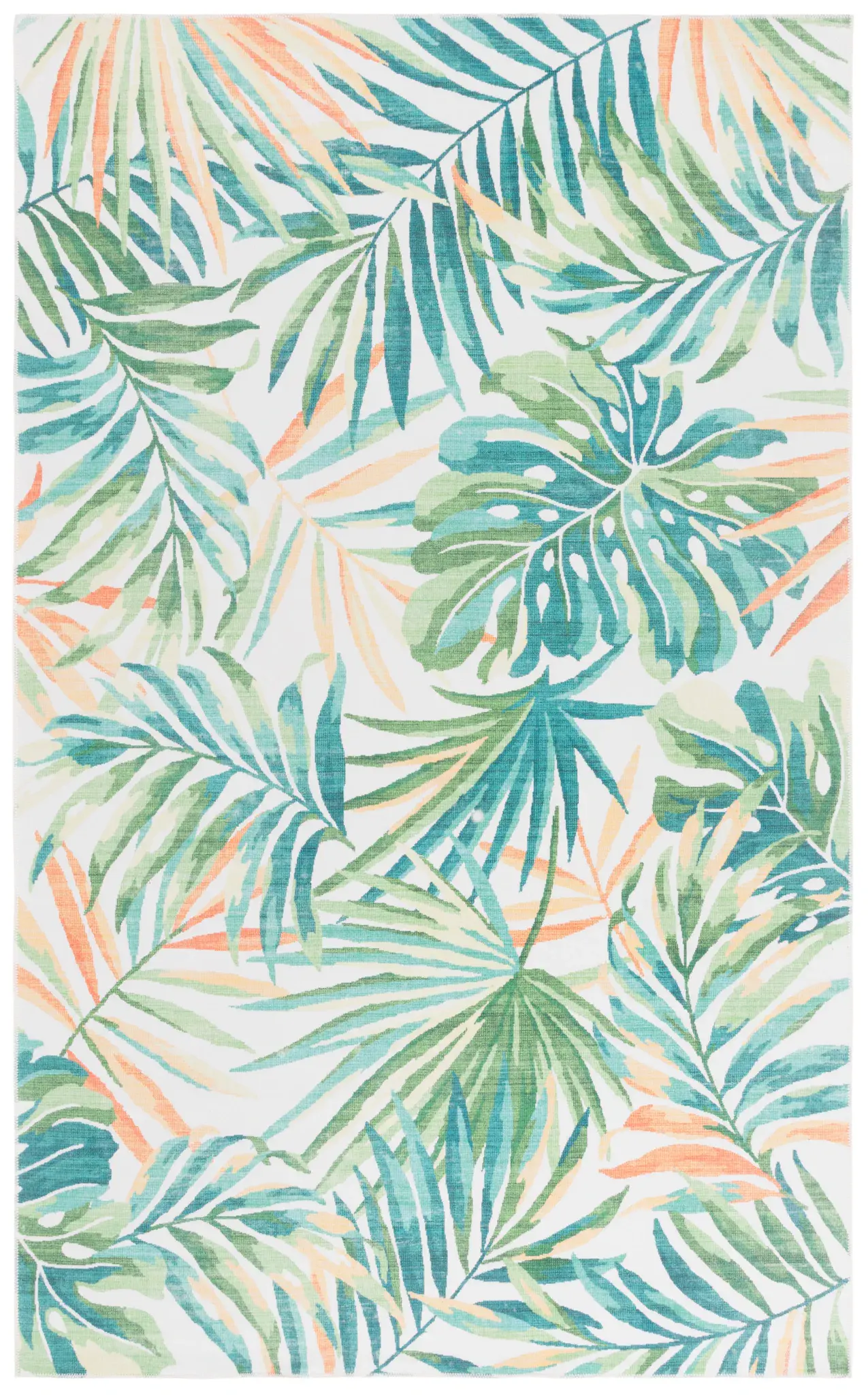 Malibu Tropical Palm Washable Rug