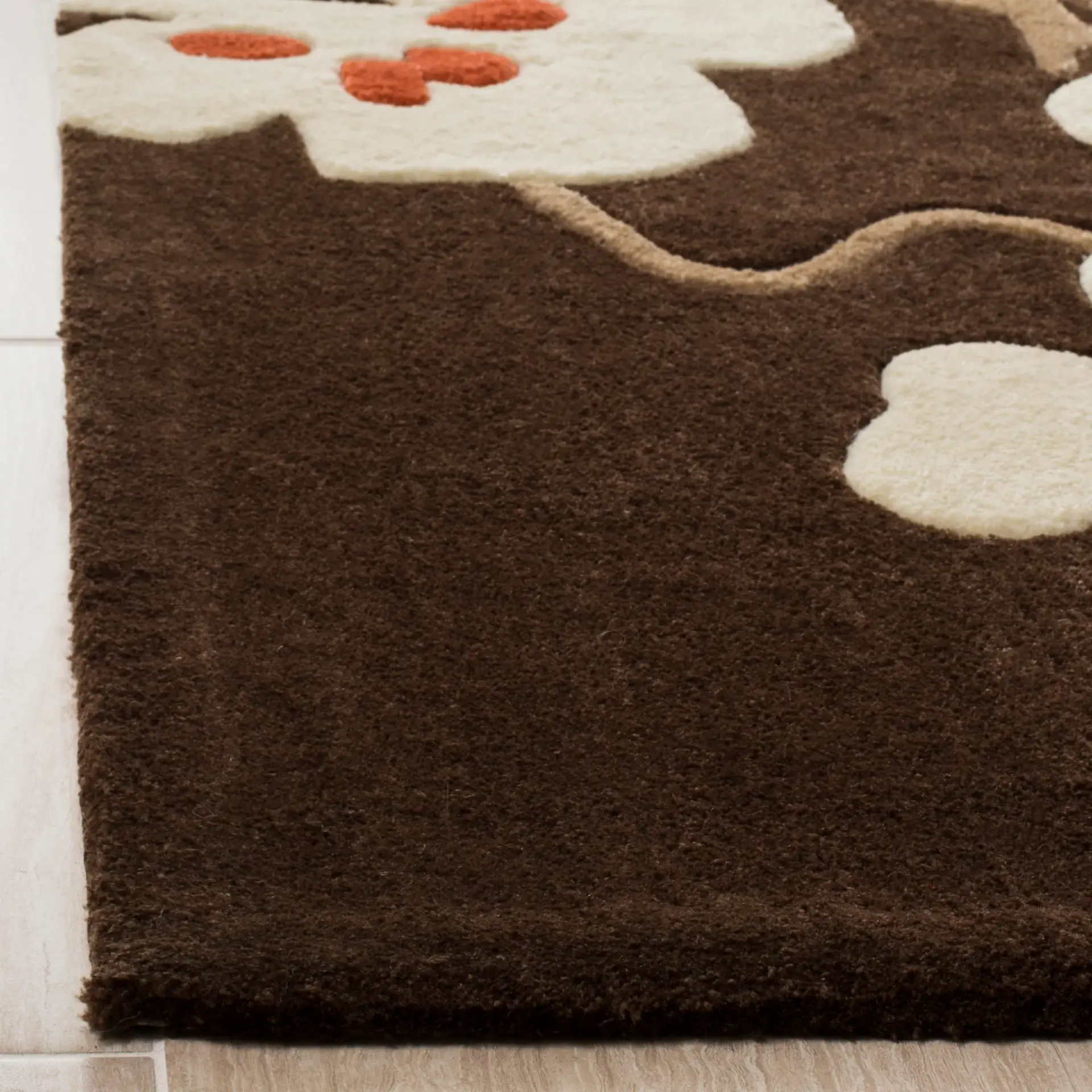 Modern Art Blossom Branch Hand-Tufted Rug
