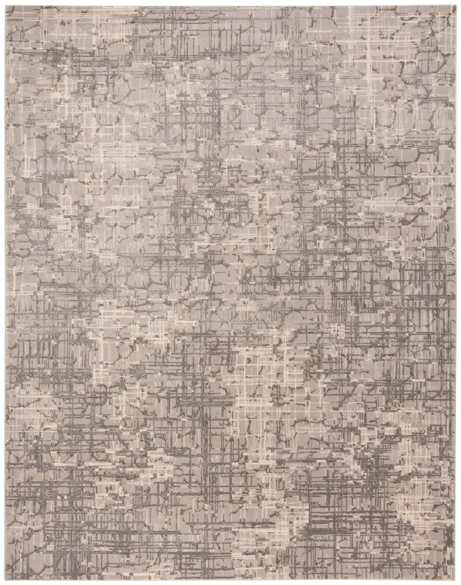 Meadow Abstract Grid Rug