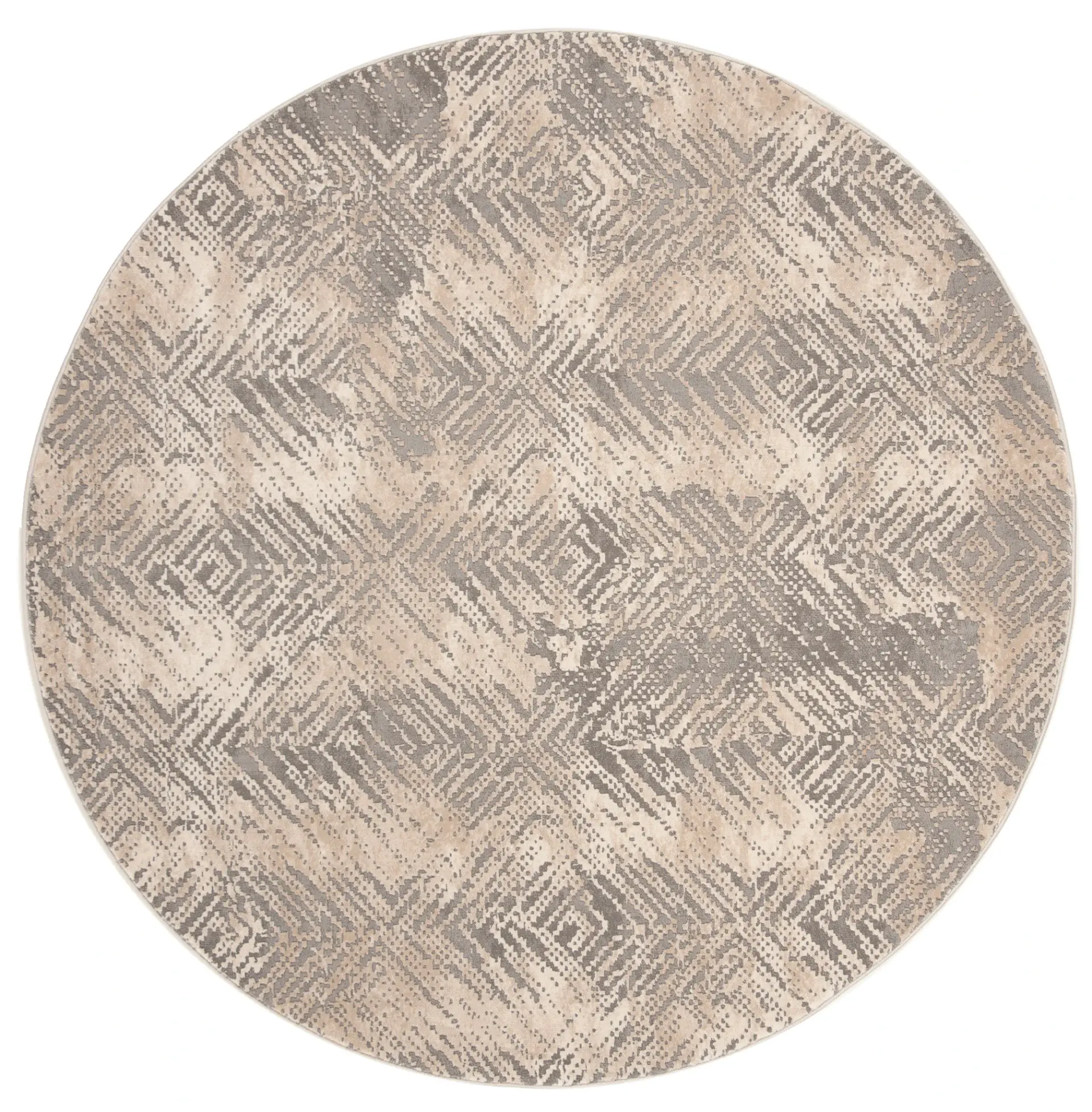 Meadow Distressed Diamond Rug