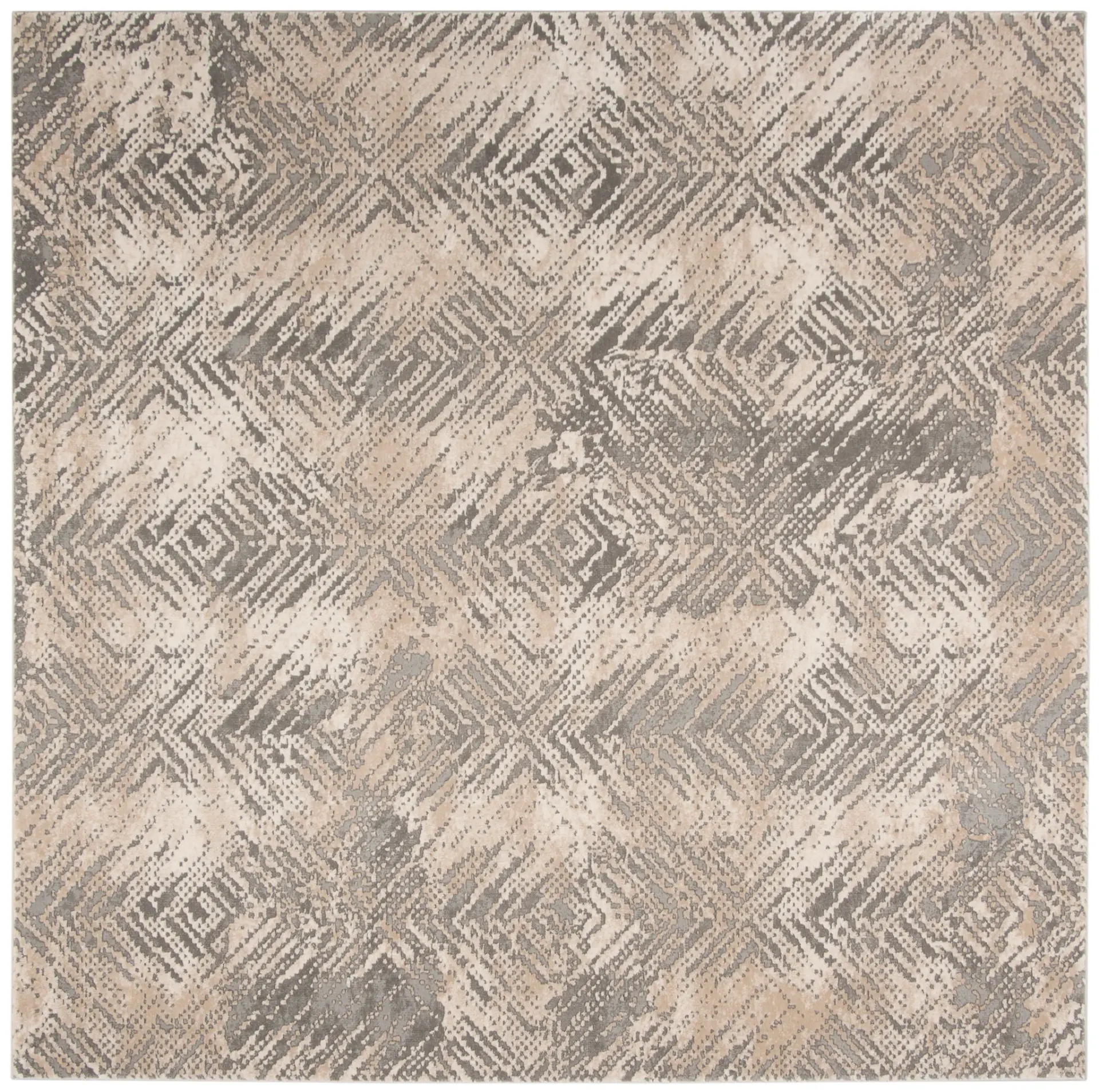 Meadow Distressed Diamond Rug