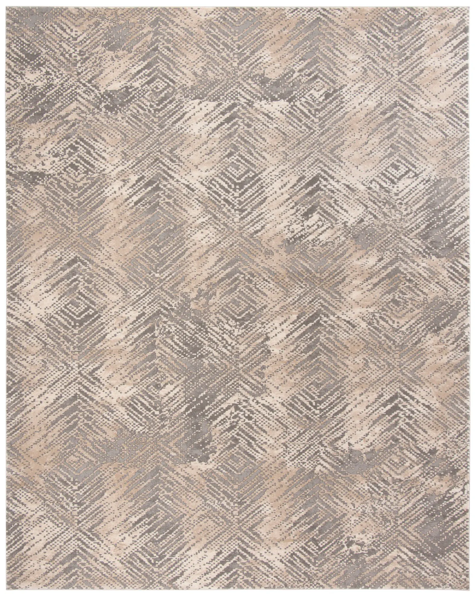 Meadow Distressed Diamond Rug