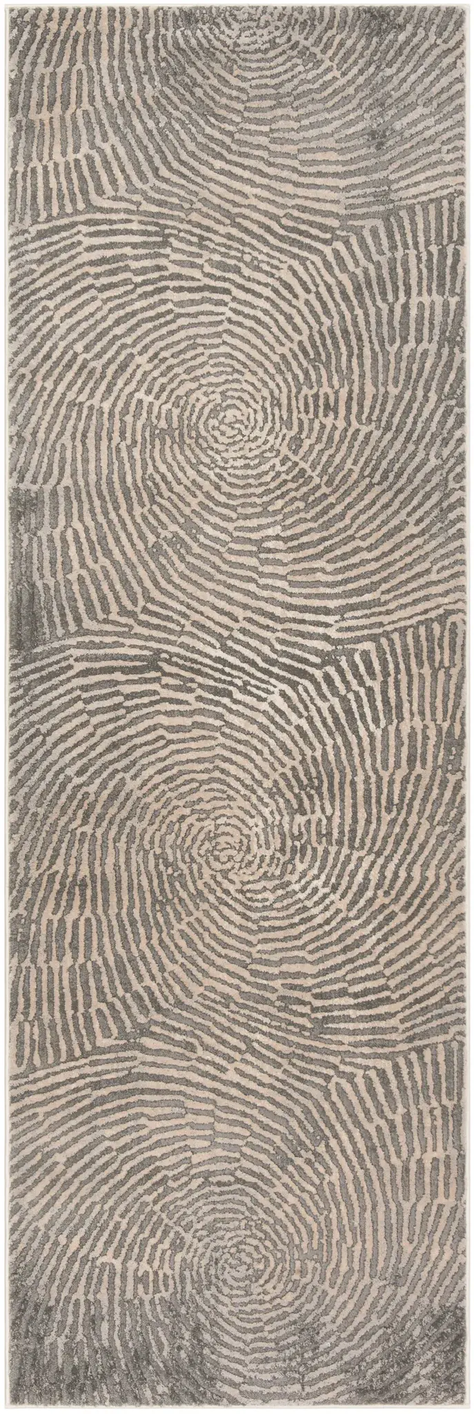Meadow Vortex Spiral Abstract Rug