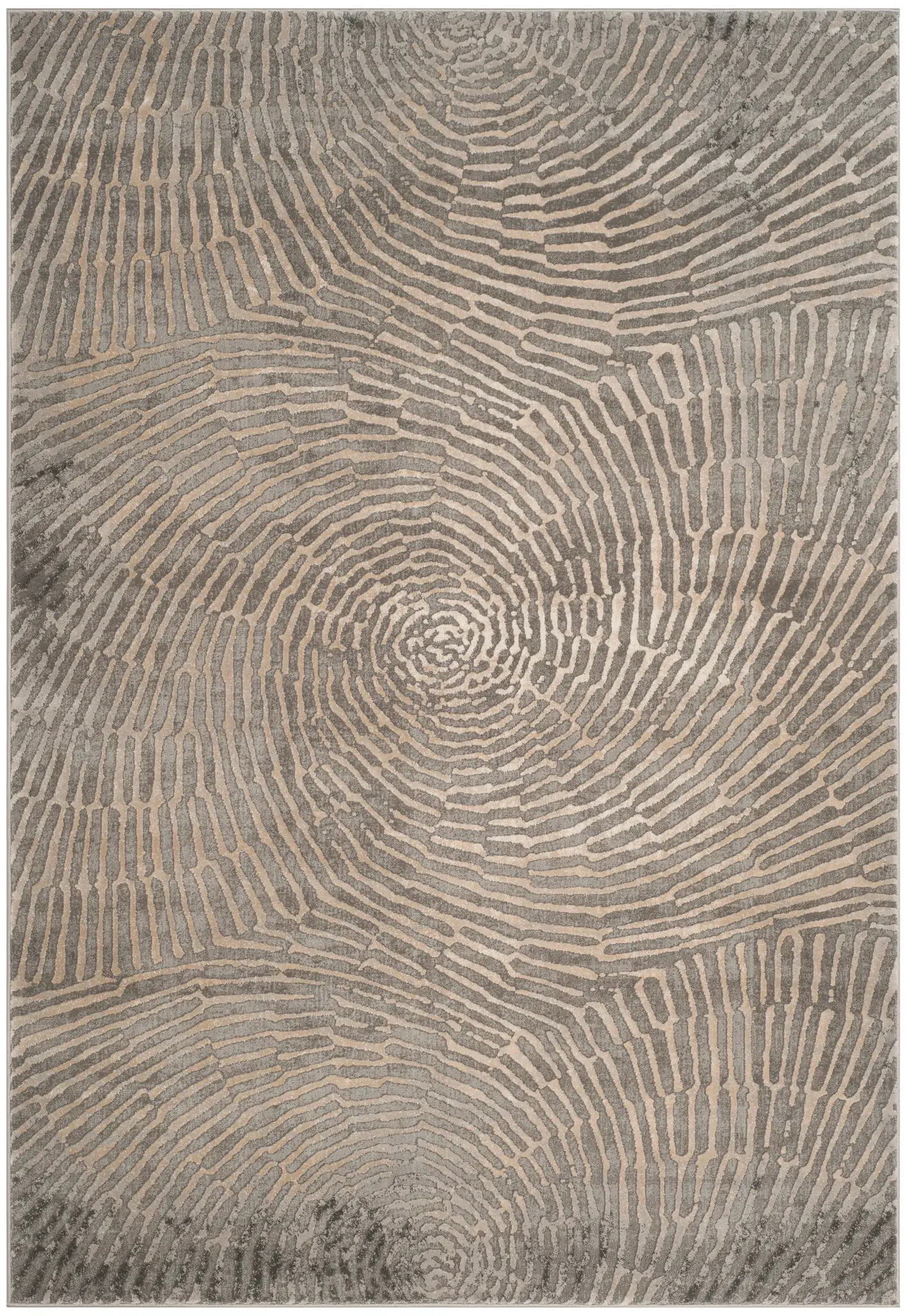 Meadow Vortex Spiral Abstract Rug
