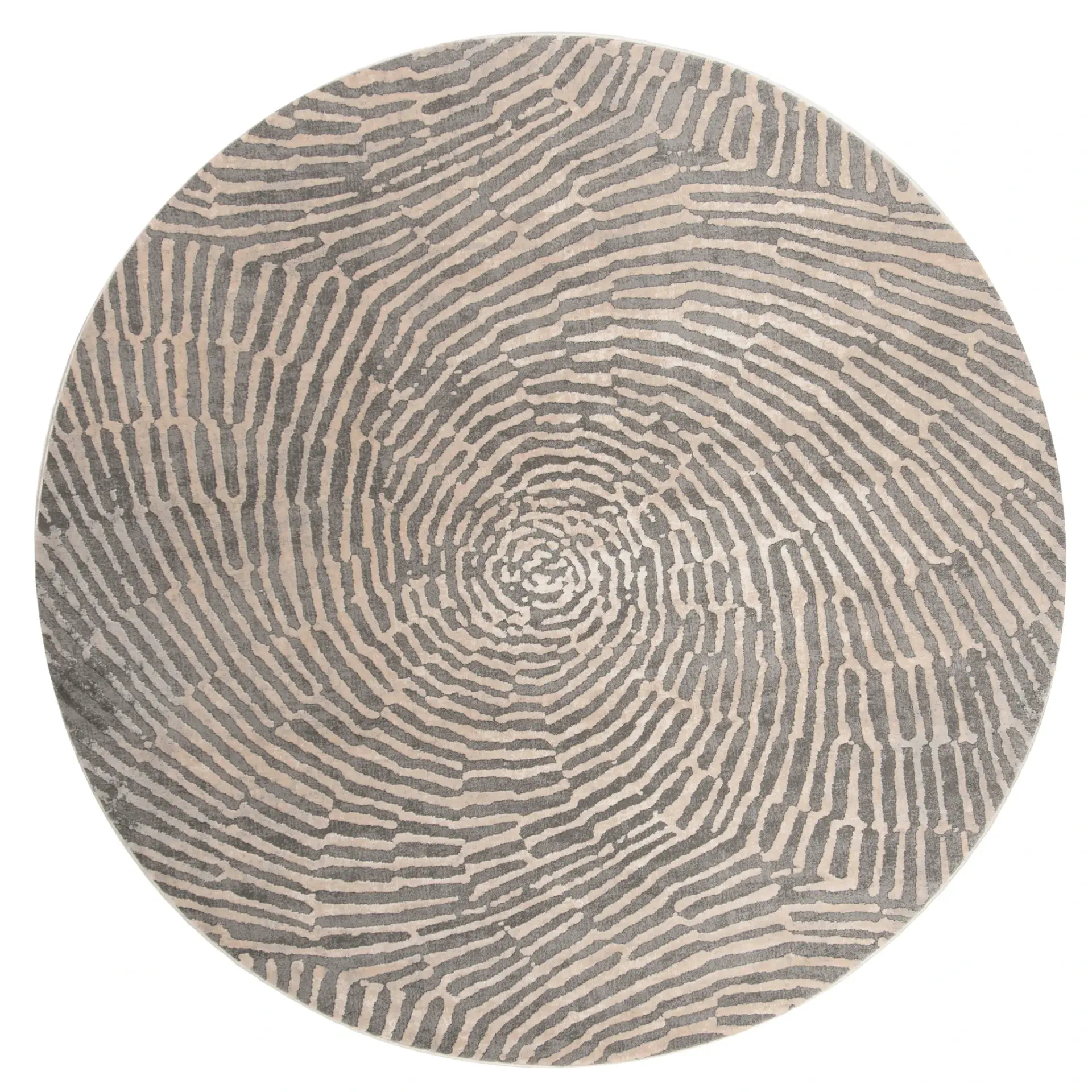 Meadow Vortex Spiral Abstract Rug