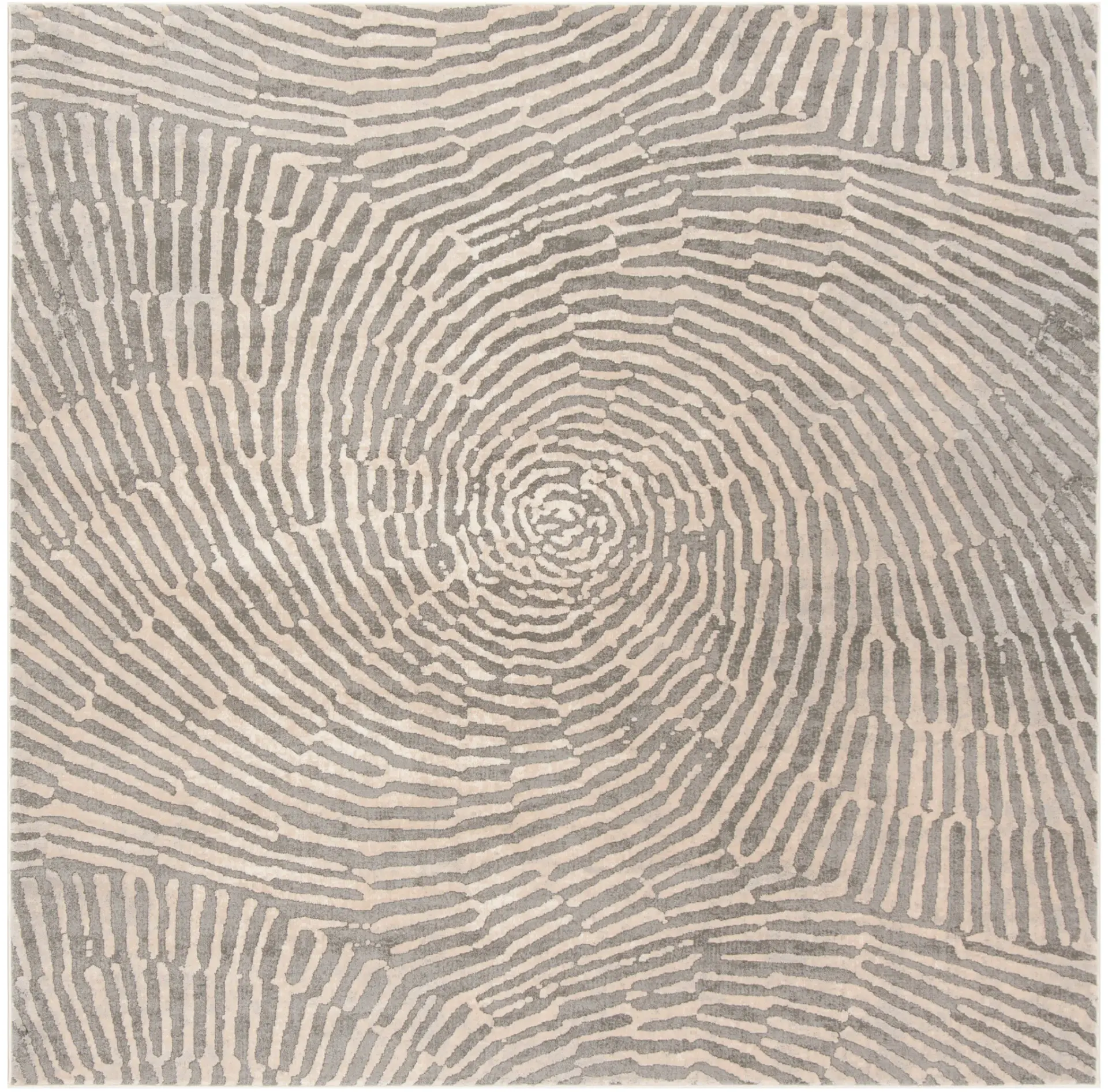 Meadow Vortex Spiral Abstract Rug