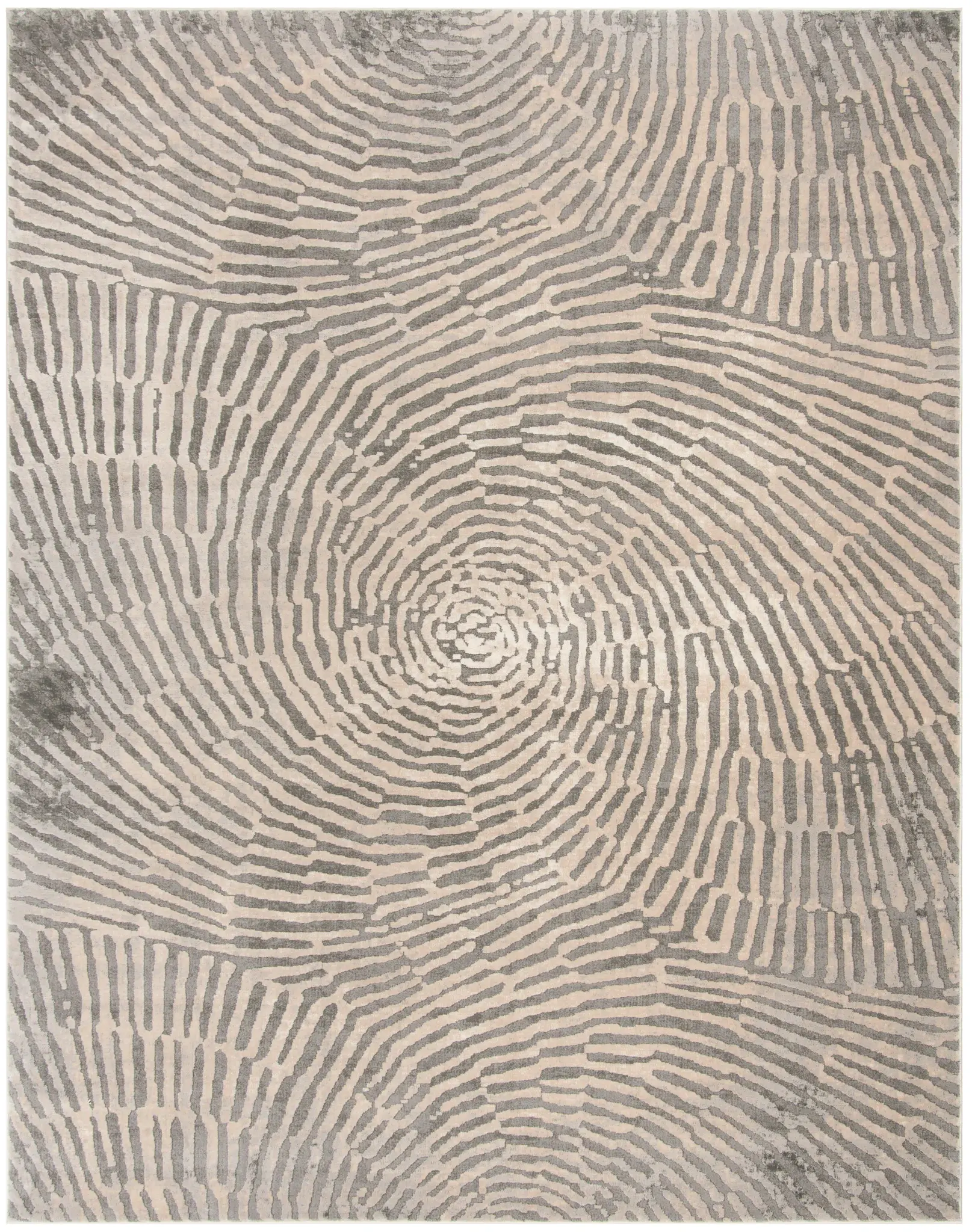 Meadow Vortex Spiral Abstract Rug