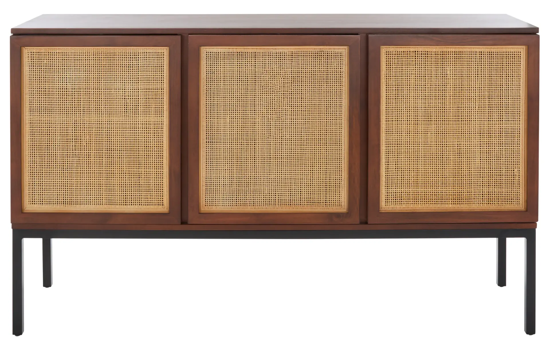 Zadie Two-Shelf Rattan Sideboard