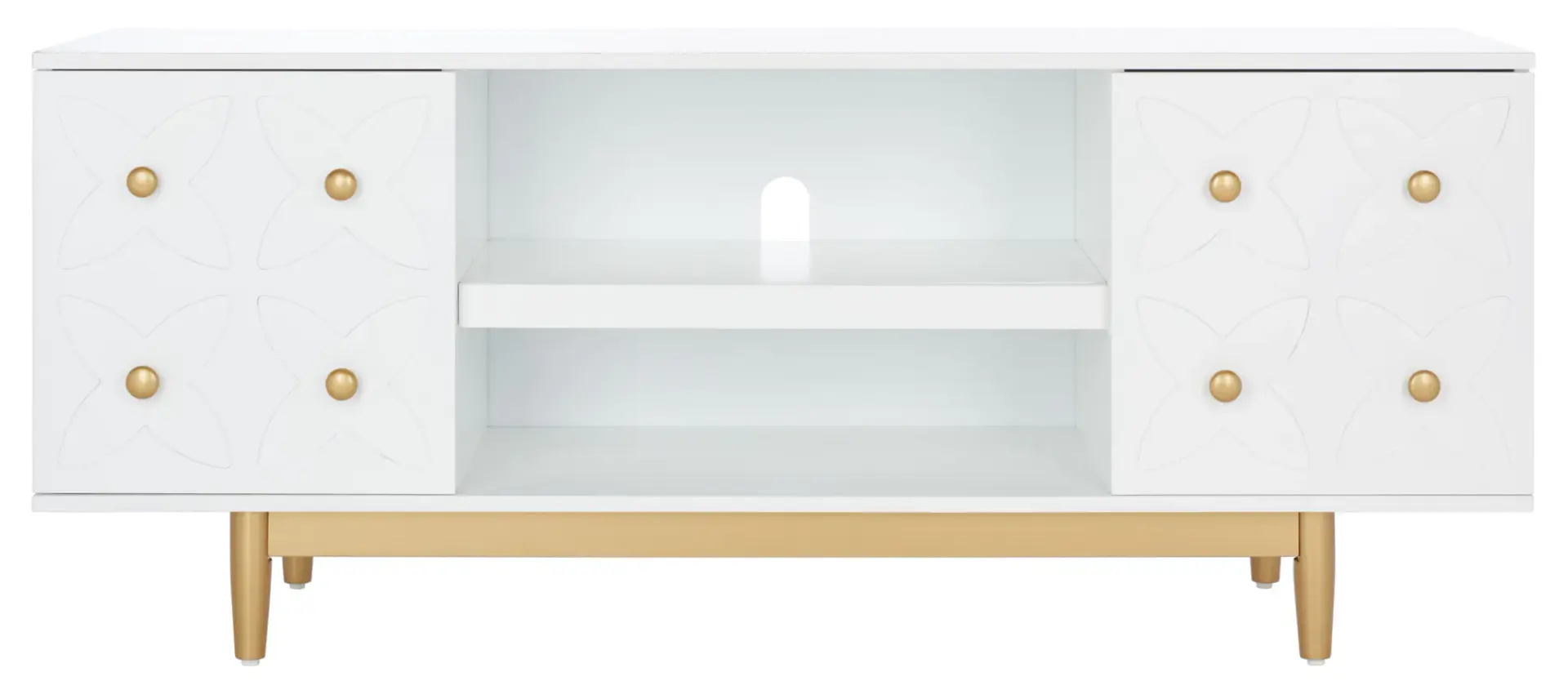 Ottoline Two-Shelf Pattern Media Cabinet
