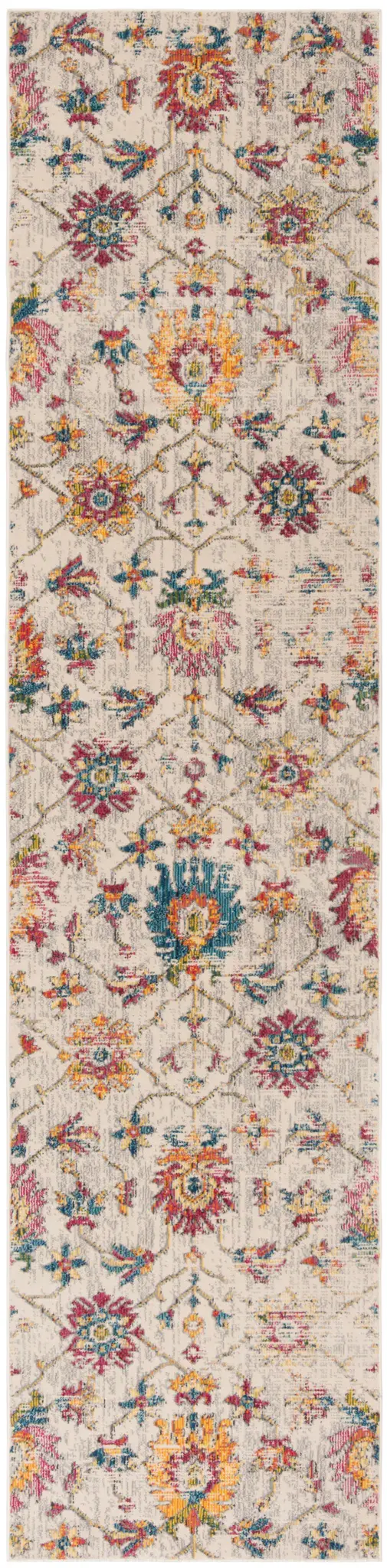 Merlot Floral Trellis Rug