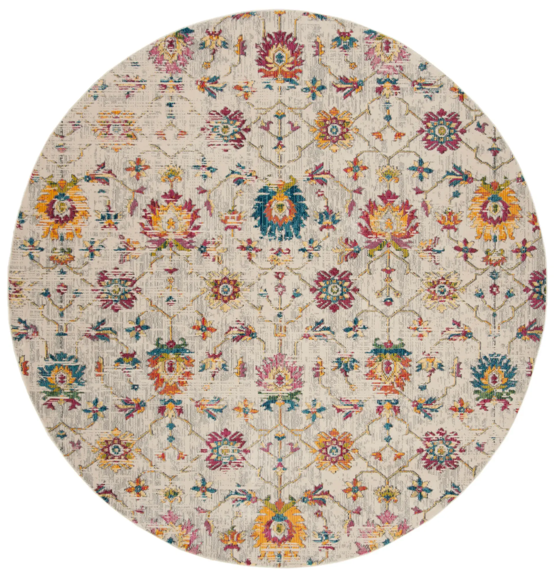 Merlot Floral Trellis Rug