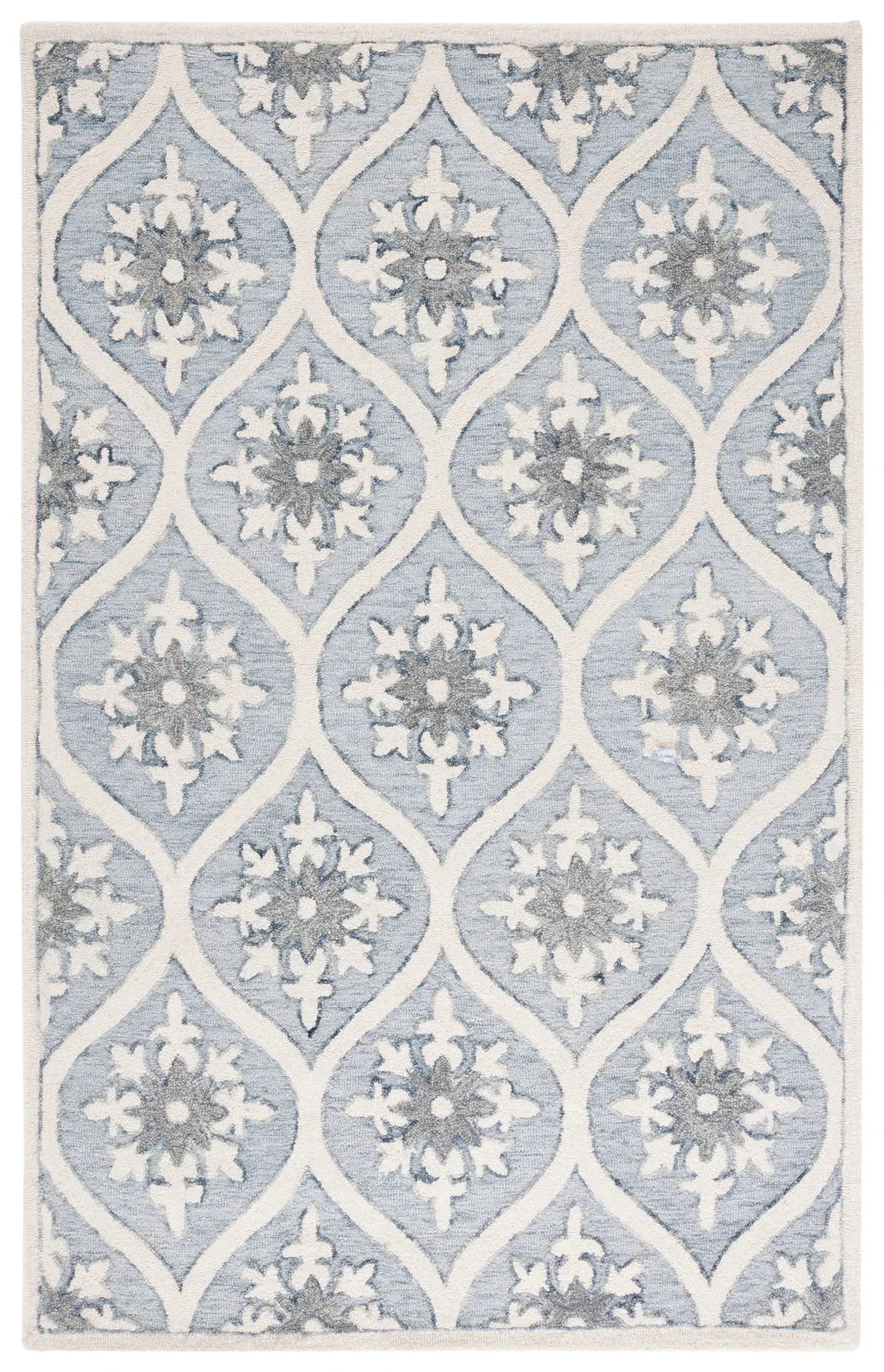 Metro Ogee Medallion Hand-Tufted Wool Rug