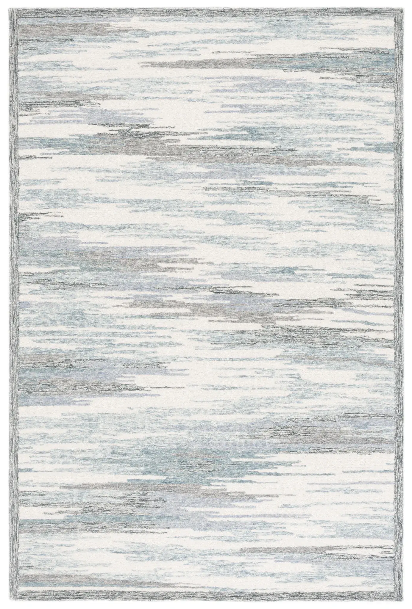Metro Striated Hand-Tufted Wool Rug