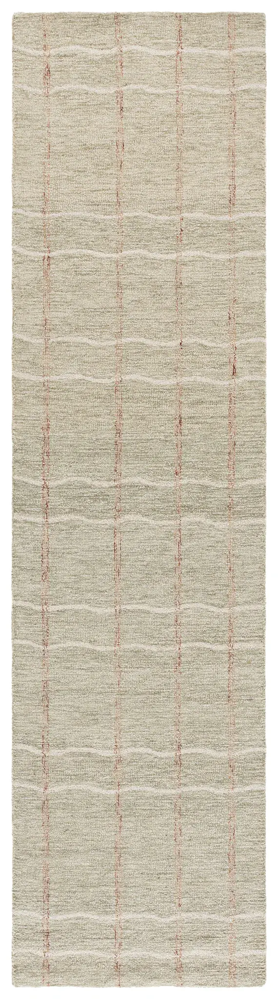 Metro Wavy Grid Hand-Tufted Wool Rug