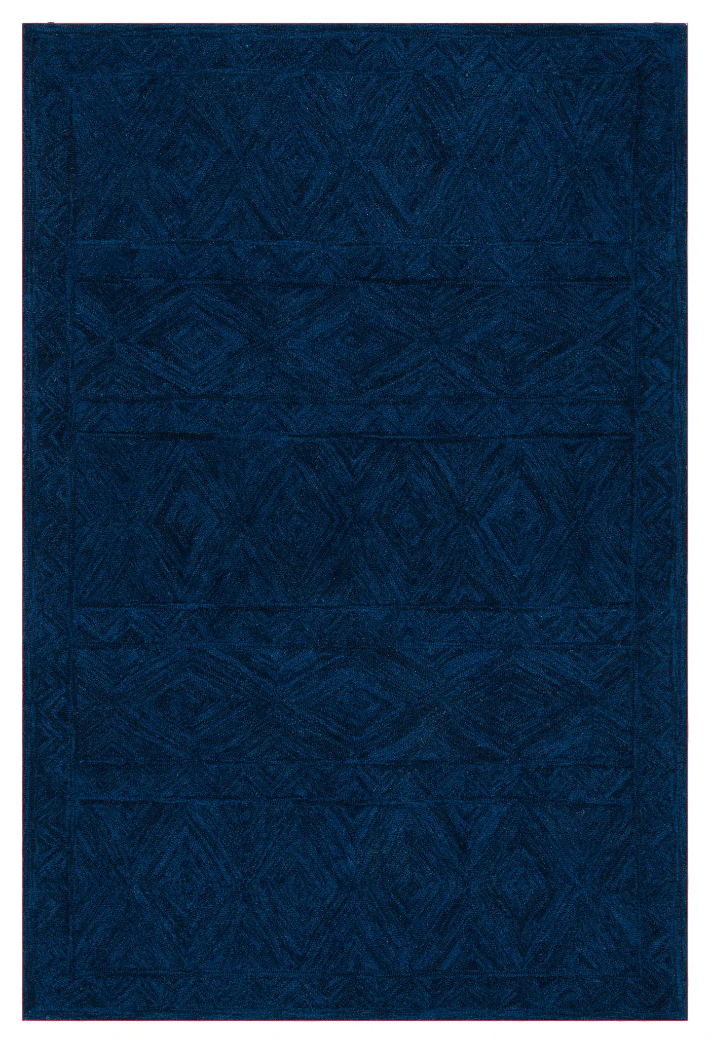 Metro Carved Diamond Hand-Tufted Wool Rug