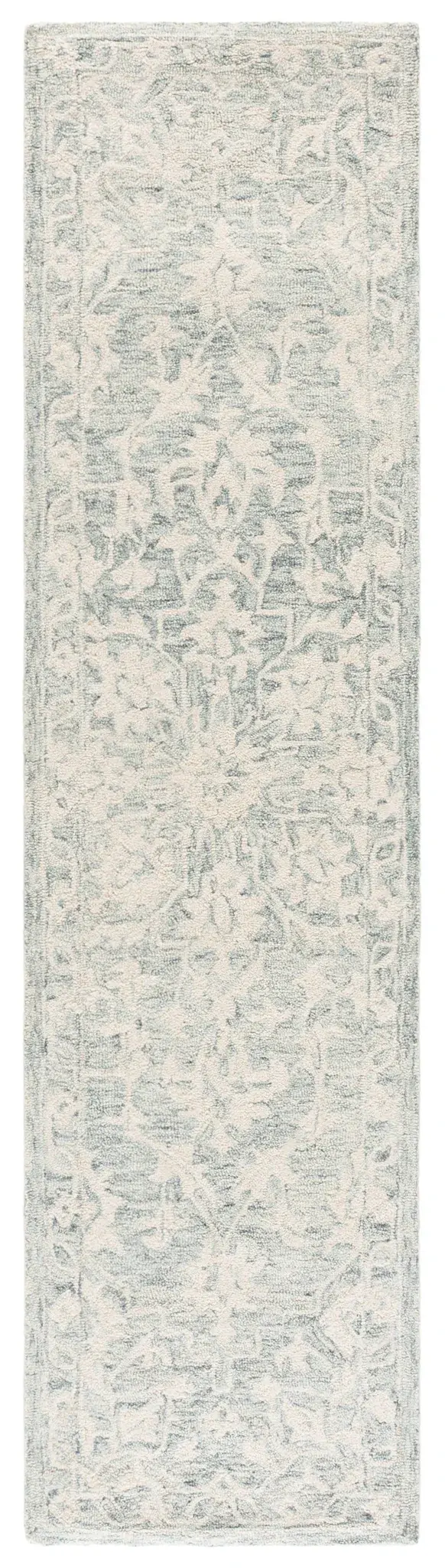 Metro Traditional Damask Hand-Tufted Wool Rug