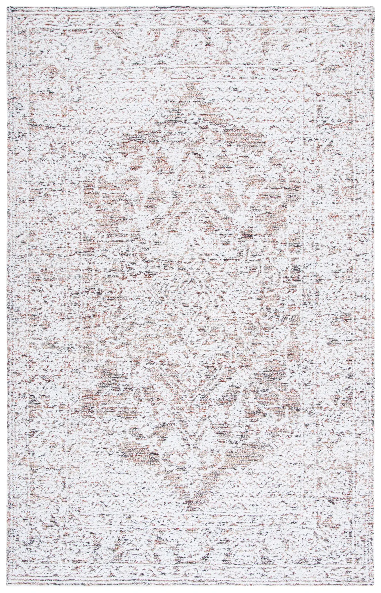 Metro Distressed Medallion Hand-Tufted Wool Blend Rug