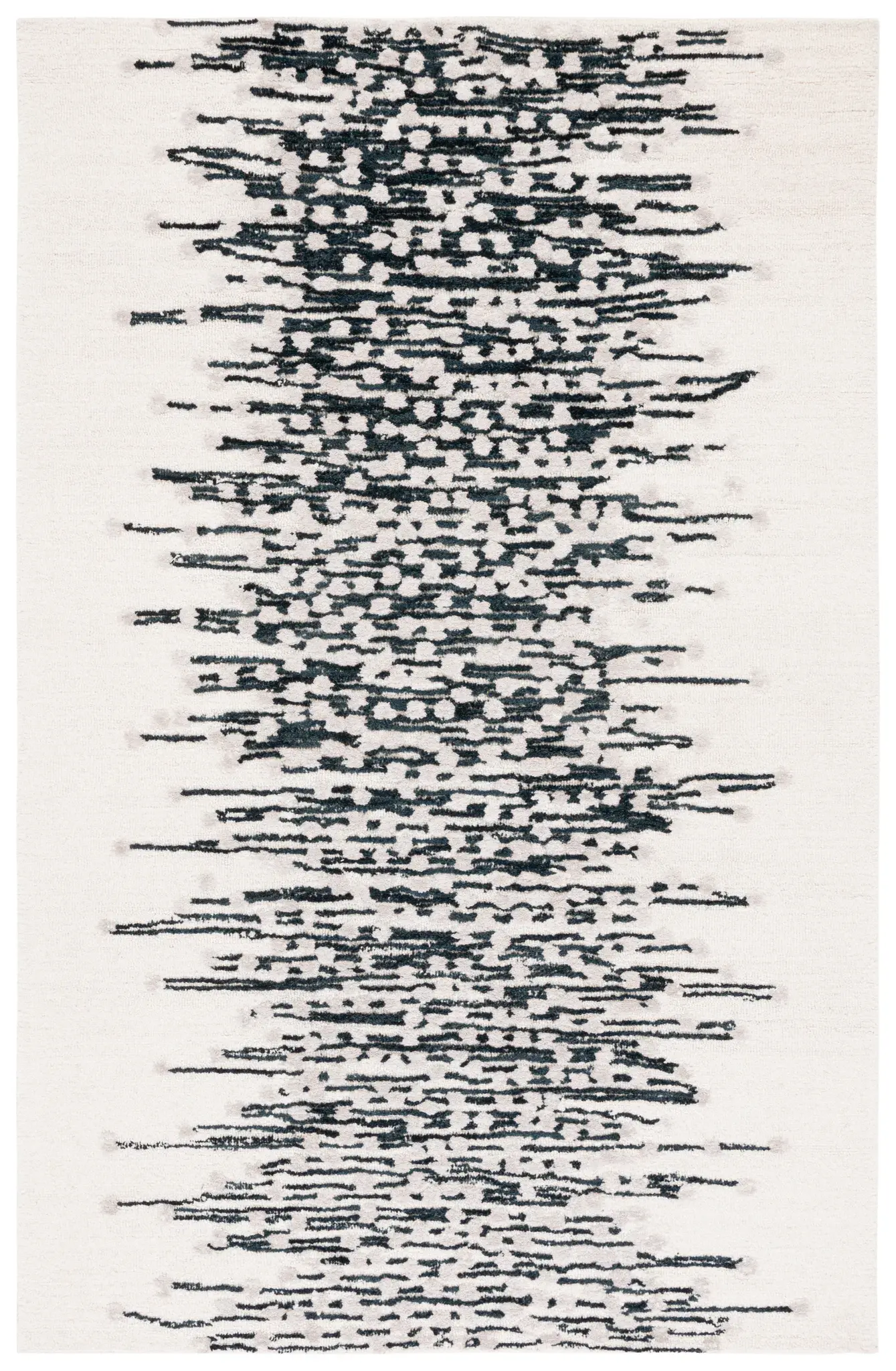 Metro Abstract Stripe Hand-Tufted Wool Rug