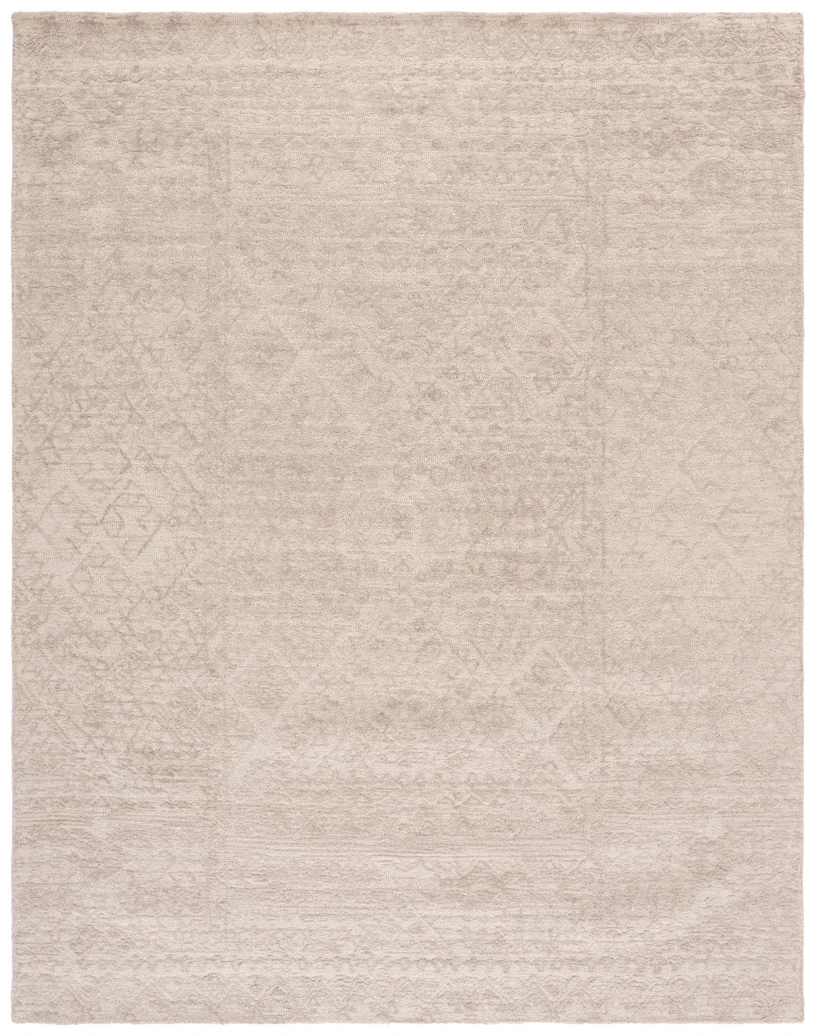 Metro Faded Tribal Hand-Tufted Wool Rug
