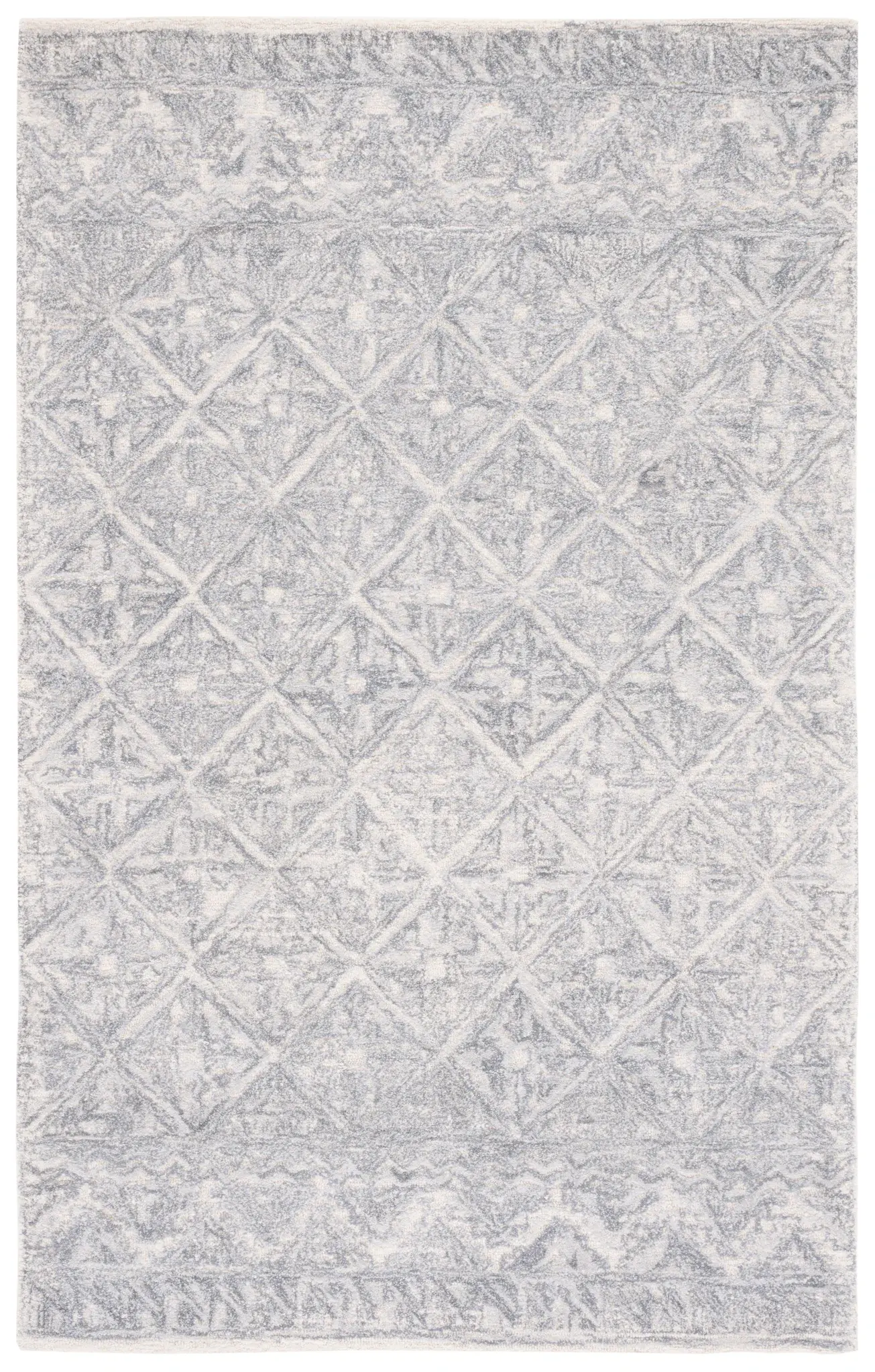 Metro Diamond Lattice Hand-Tufted Wool Rug