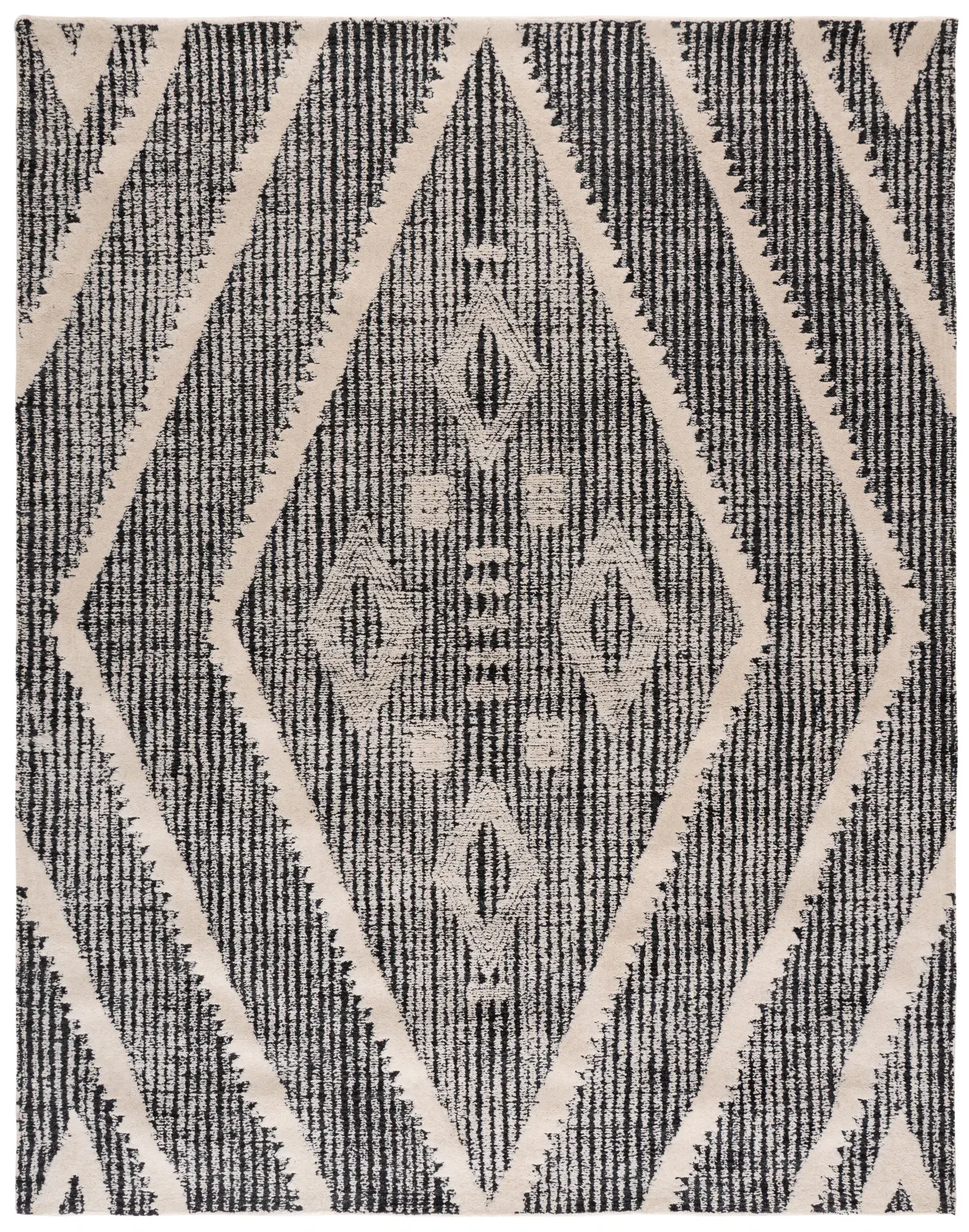 Metro Southwestern Diamond Hand-Tufted Wool Rug