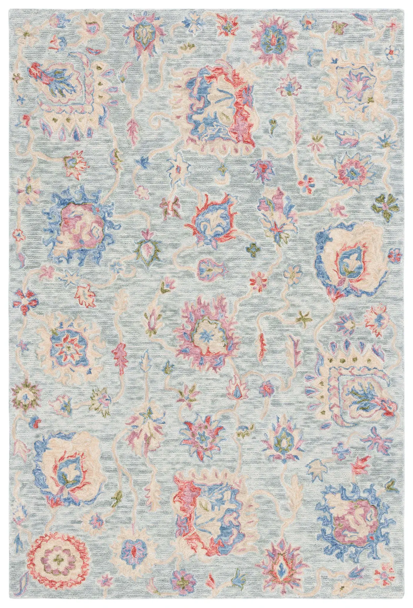 Metro Persian Floral Hand-Tufted Wool Rug