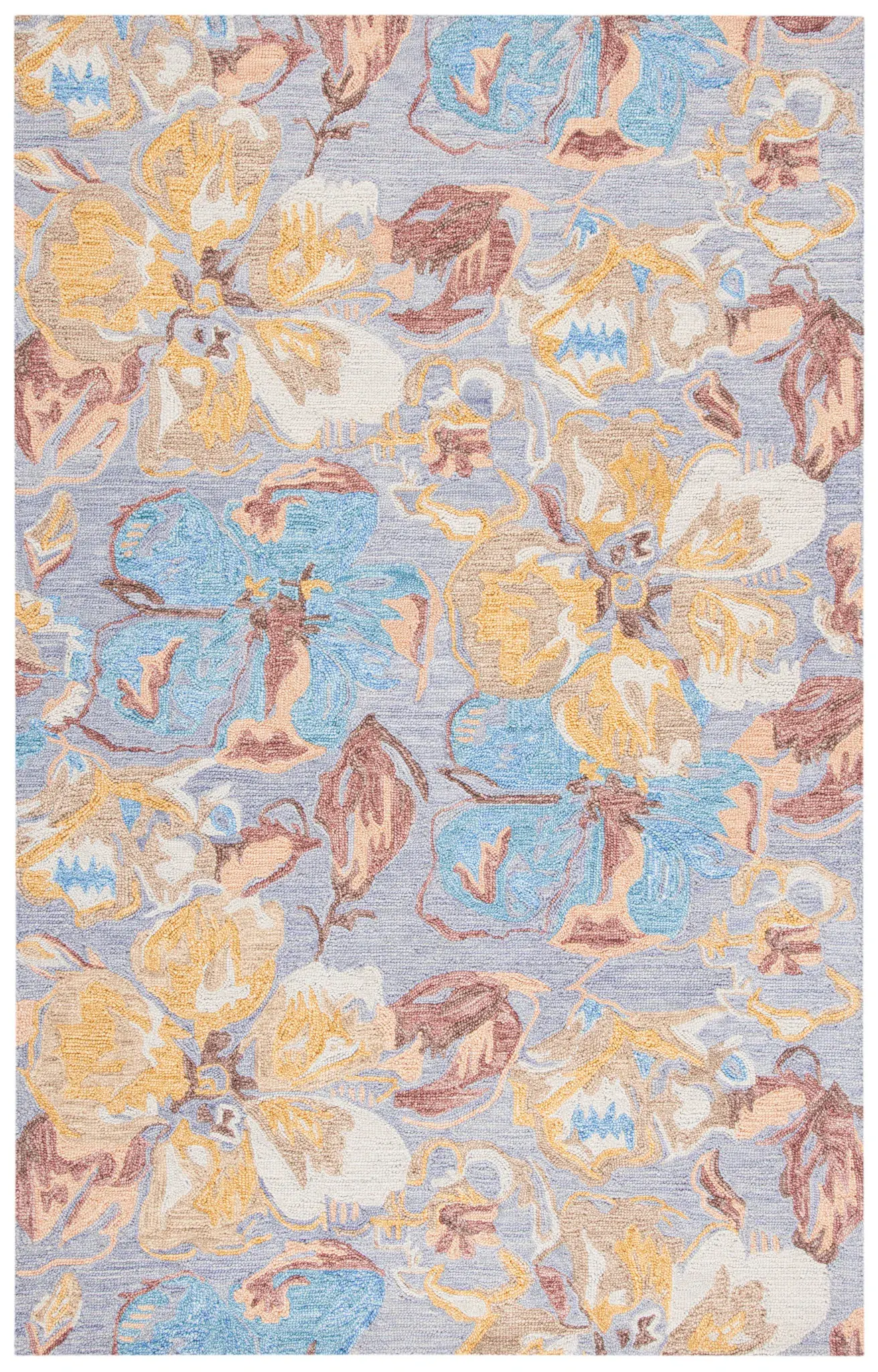 Metro Painterly Floral Hand-Tufted Wool Rug