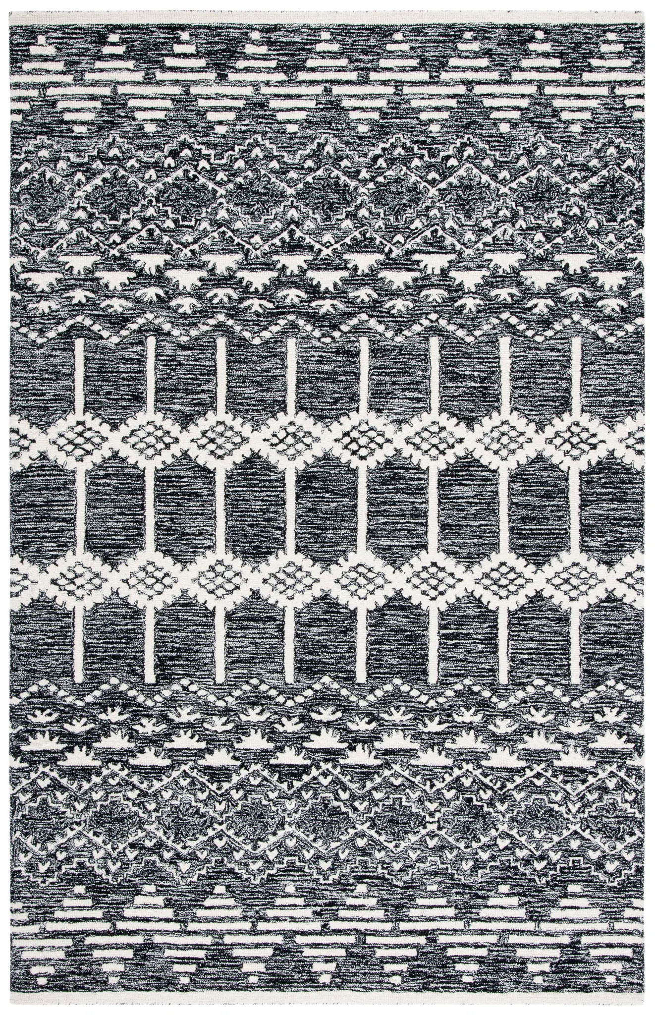 Metro Tribal Lattice Hand-Tufted Wool Rug