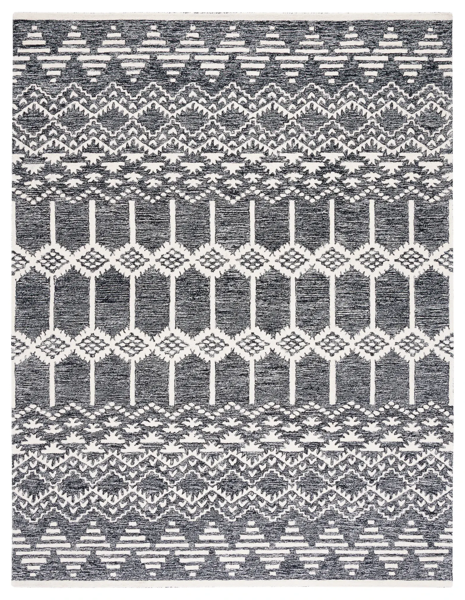 Metro Tribal Lattice Hand-Tufted Wool Rug