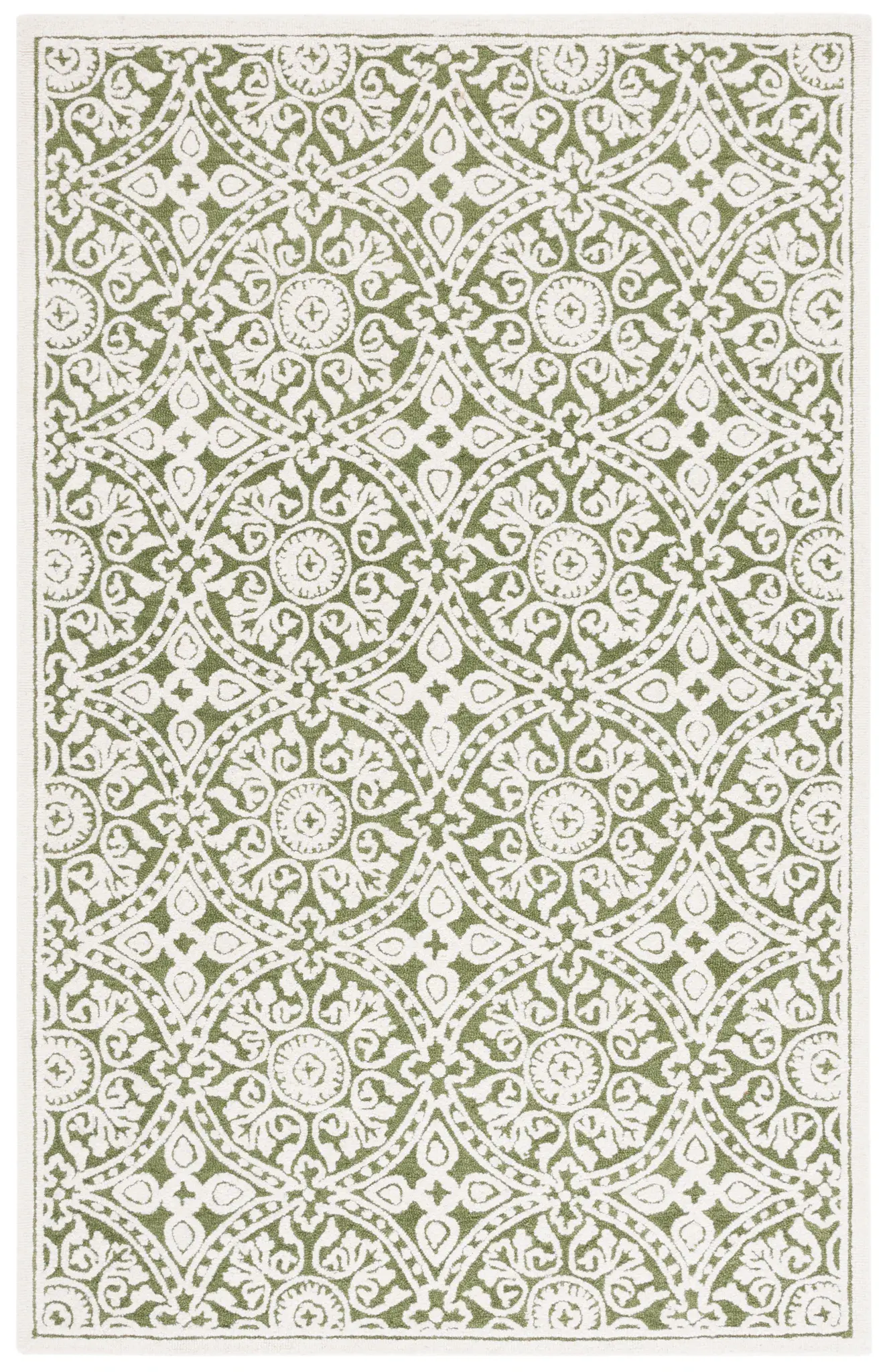 Metro Medallion Tile Hand-Tufted Wool Rug