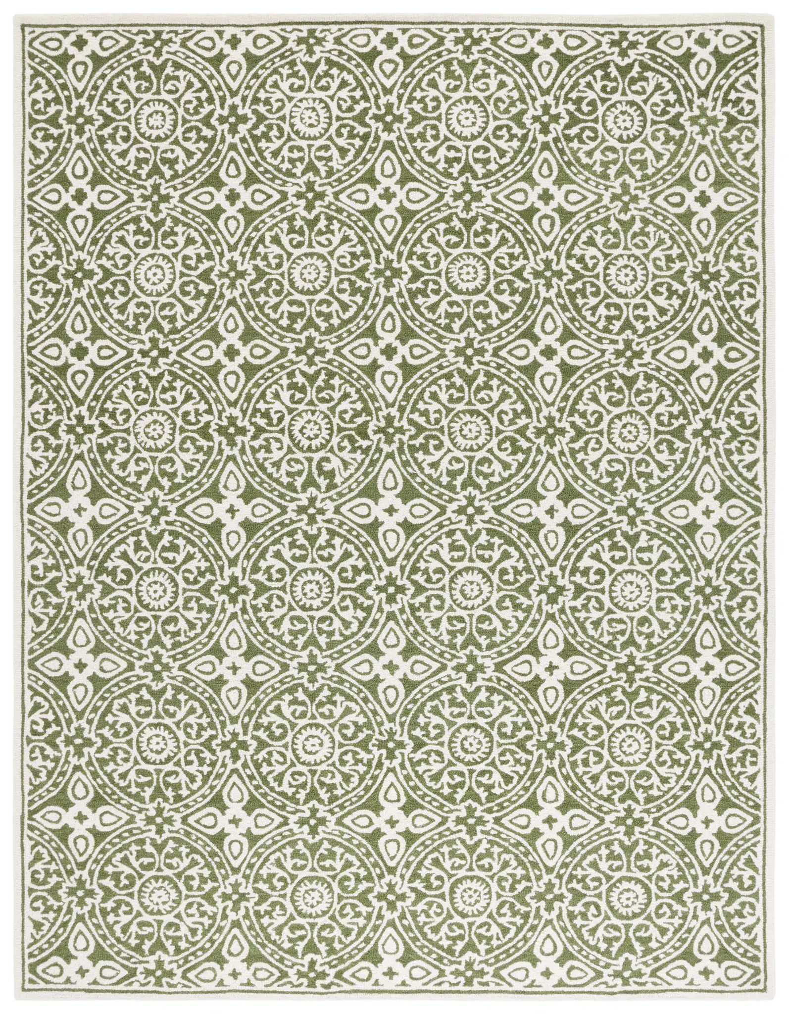 Metro Medallion Tile Hand-Tufted Wool Rug